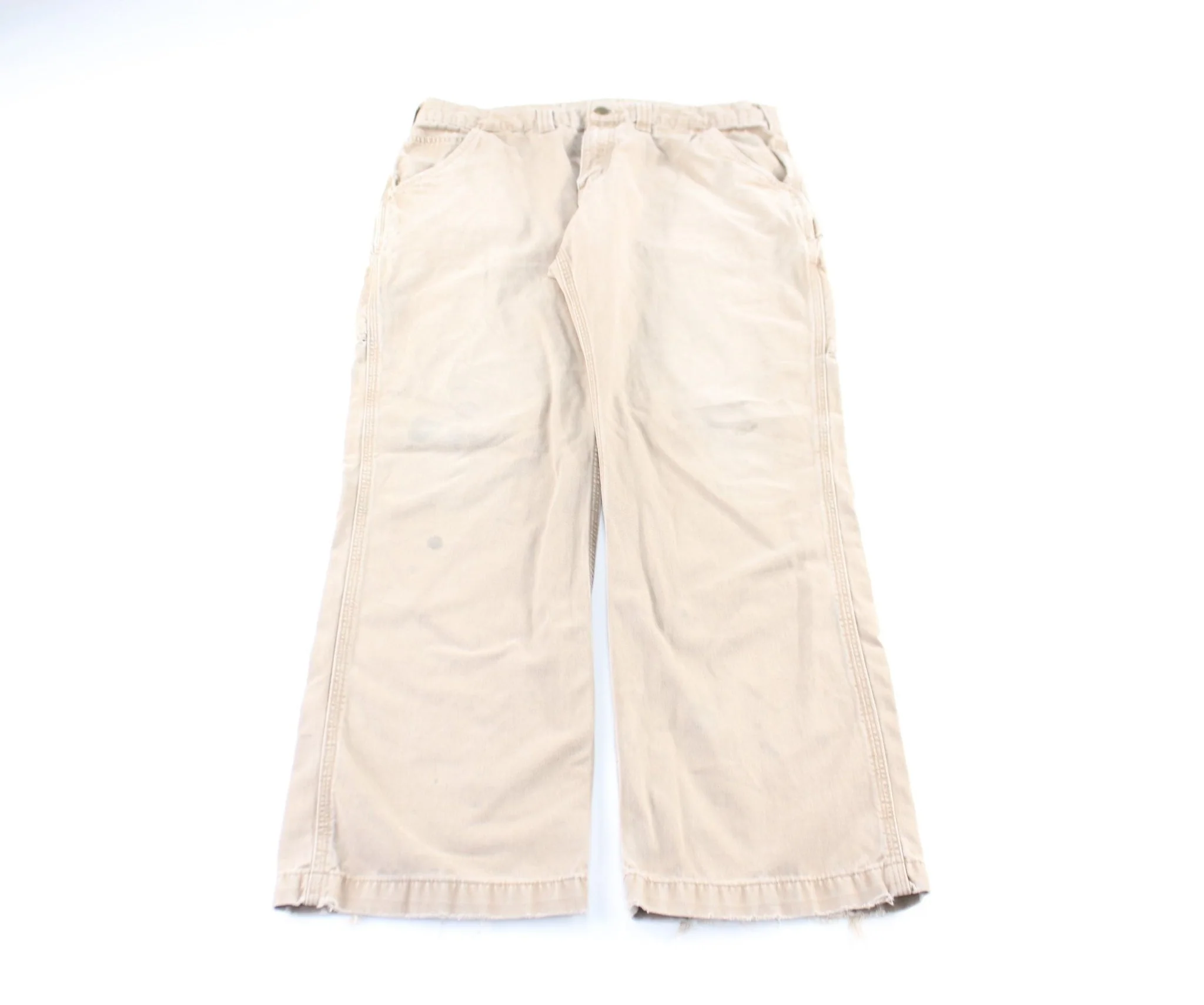 Carhartt Logo Patch Tan Carpenter Pants
