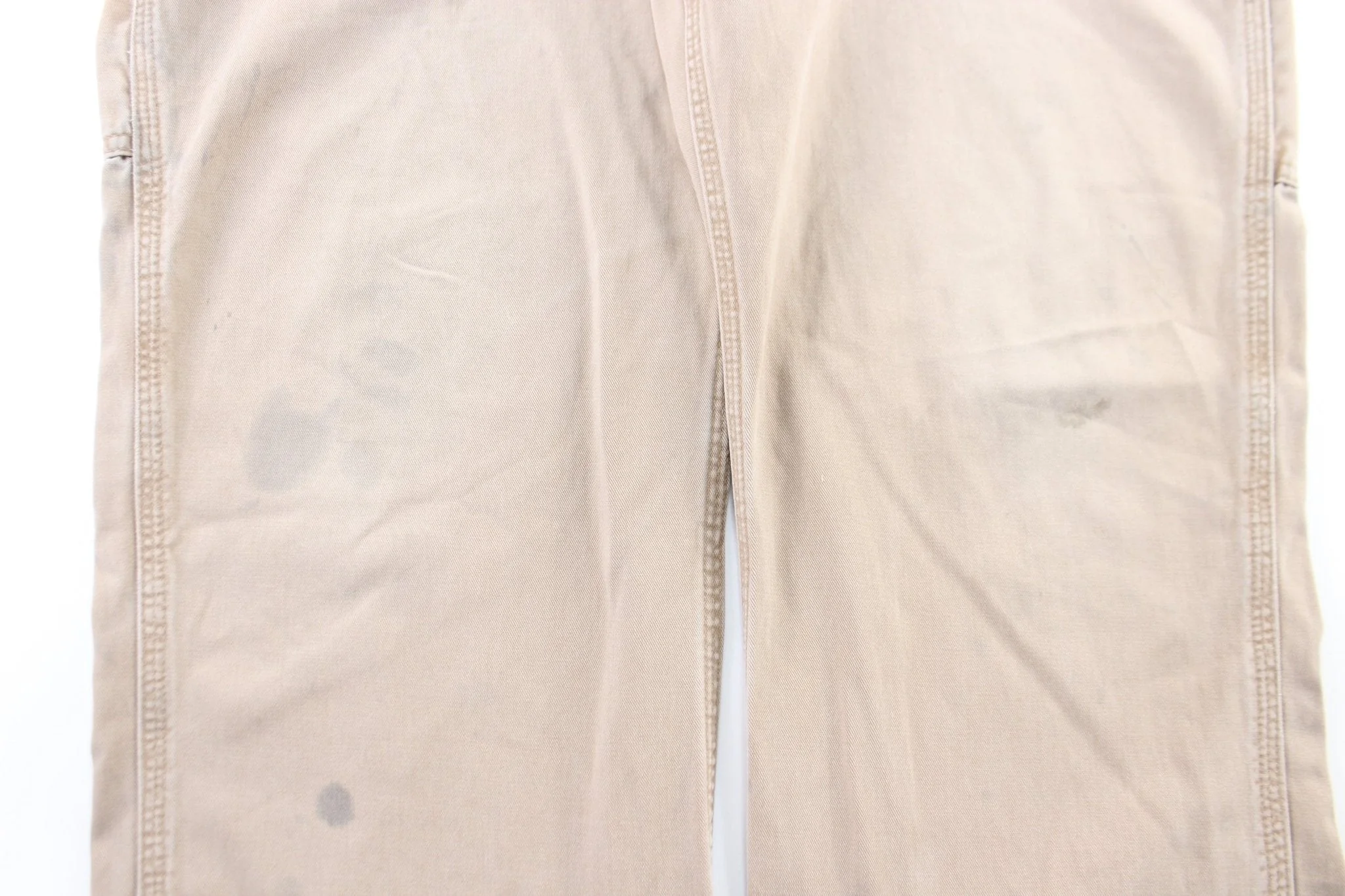 Carhartt Logo Patch Tan Carpenter Pants - Image 3