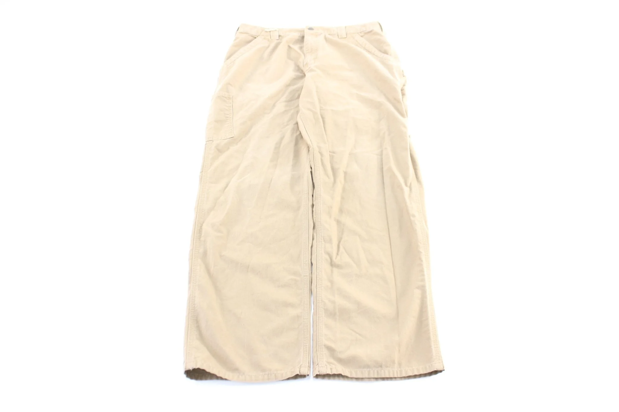 Carhartt Logo Patch Tan Carpenter Pants