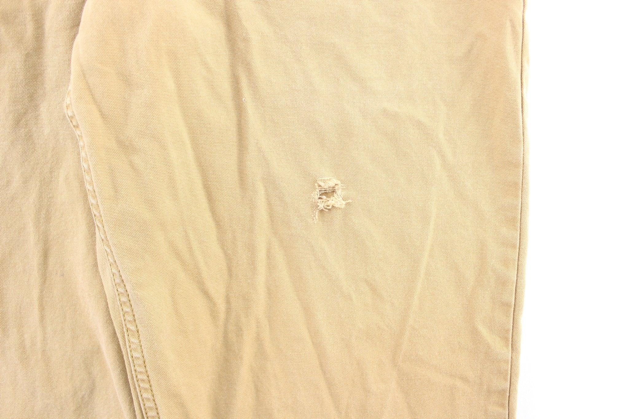 Carhartt Logo Patch Tan Carpenter Pants - Image 3