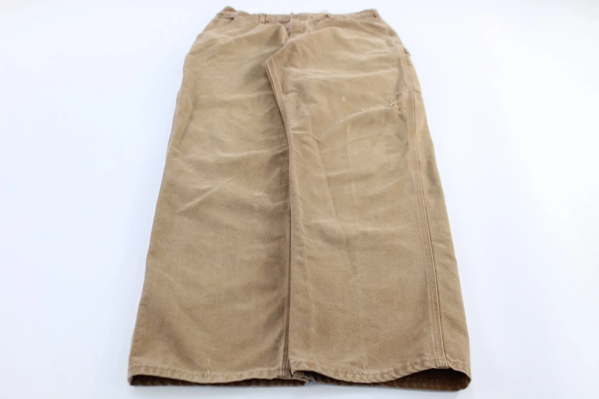 Carhartt Logo Patch Tan Carpenter Pants