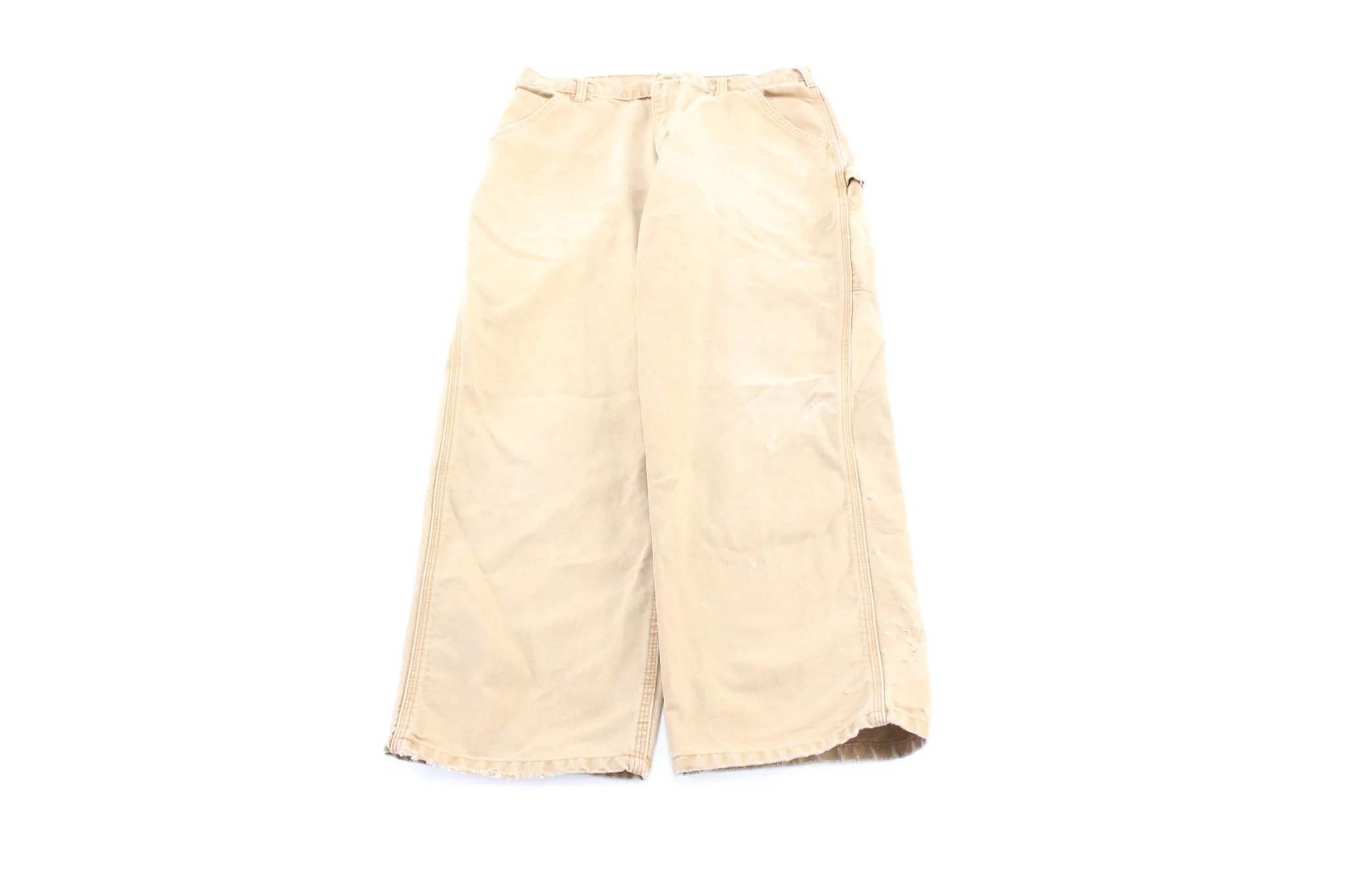 Carhartt Logo Patch Tan Carpenter Pants
