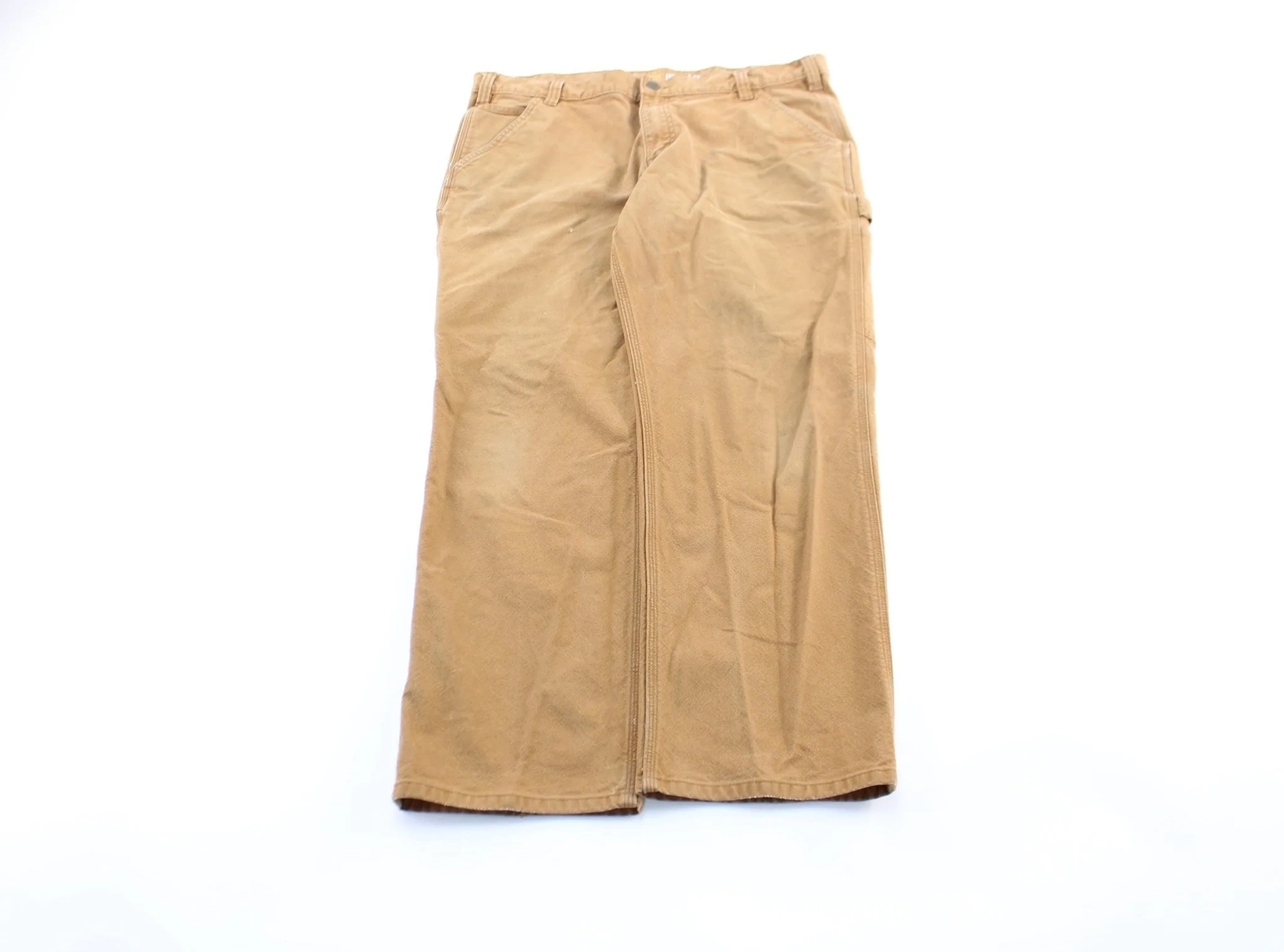 Carhartt Logo Patch Tan Carpenter Pants