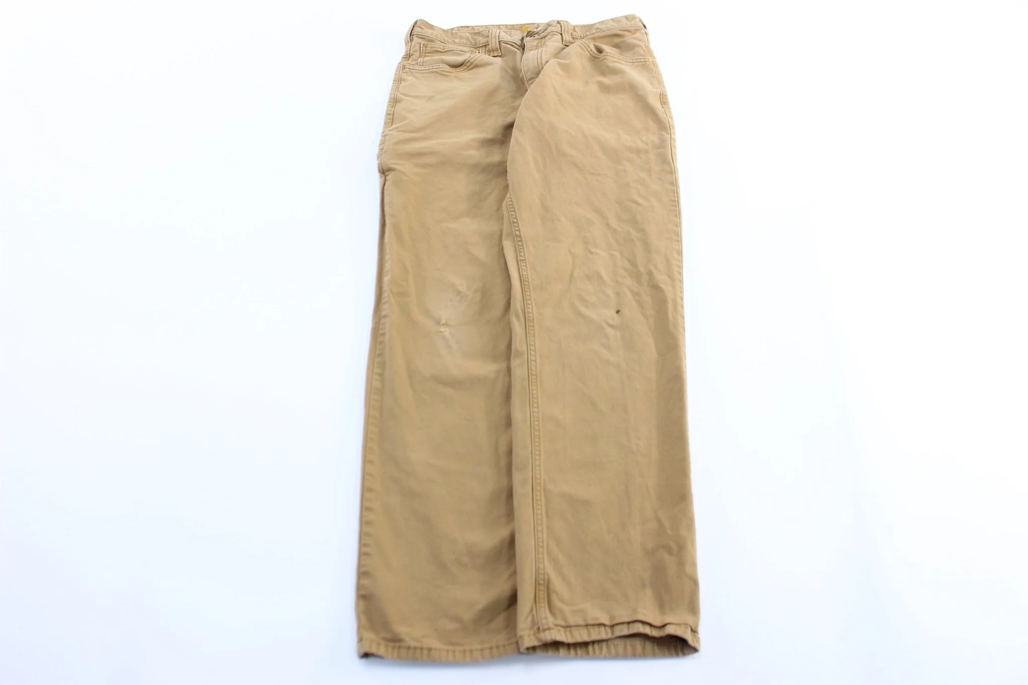 Carhartt Logo Patch Tan Carpenter Pants