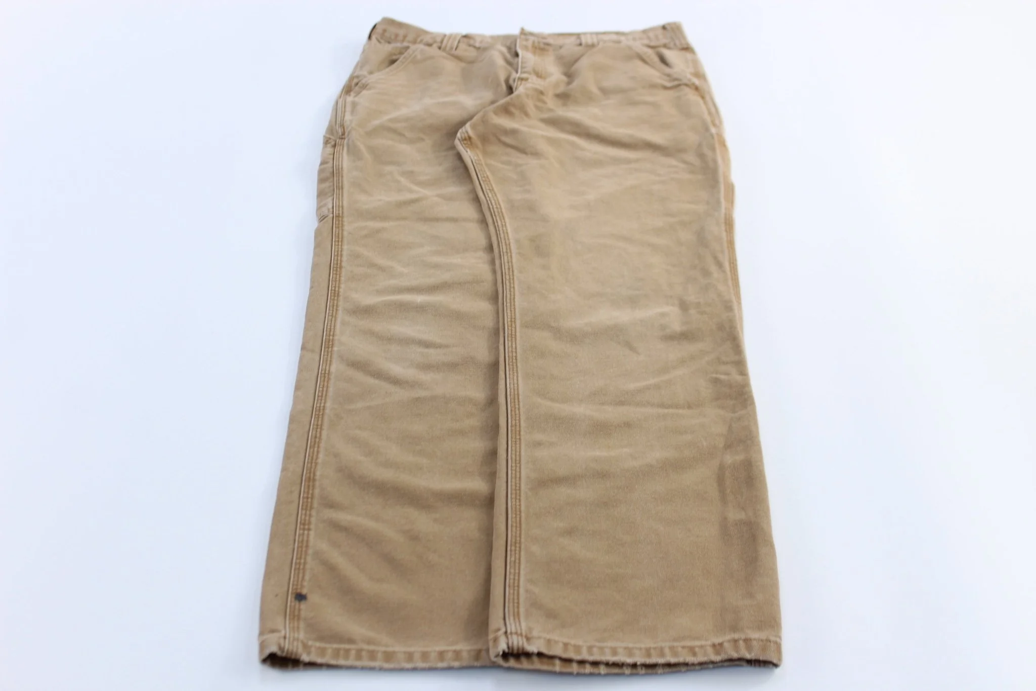 Carhartt Logo Patch Tan Carpenter Pants