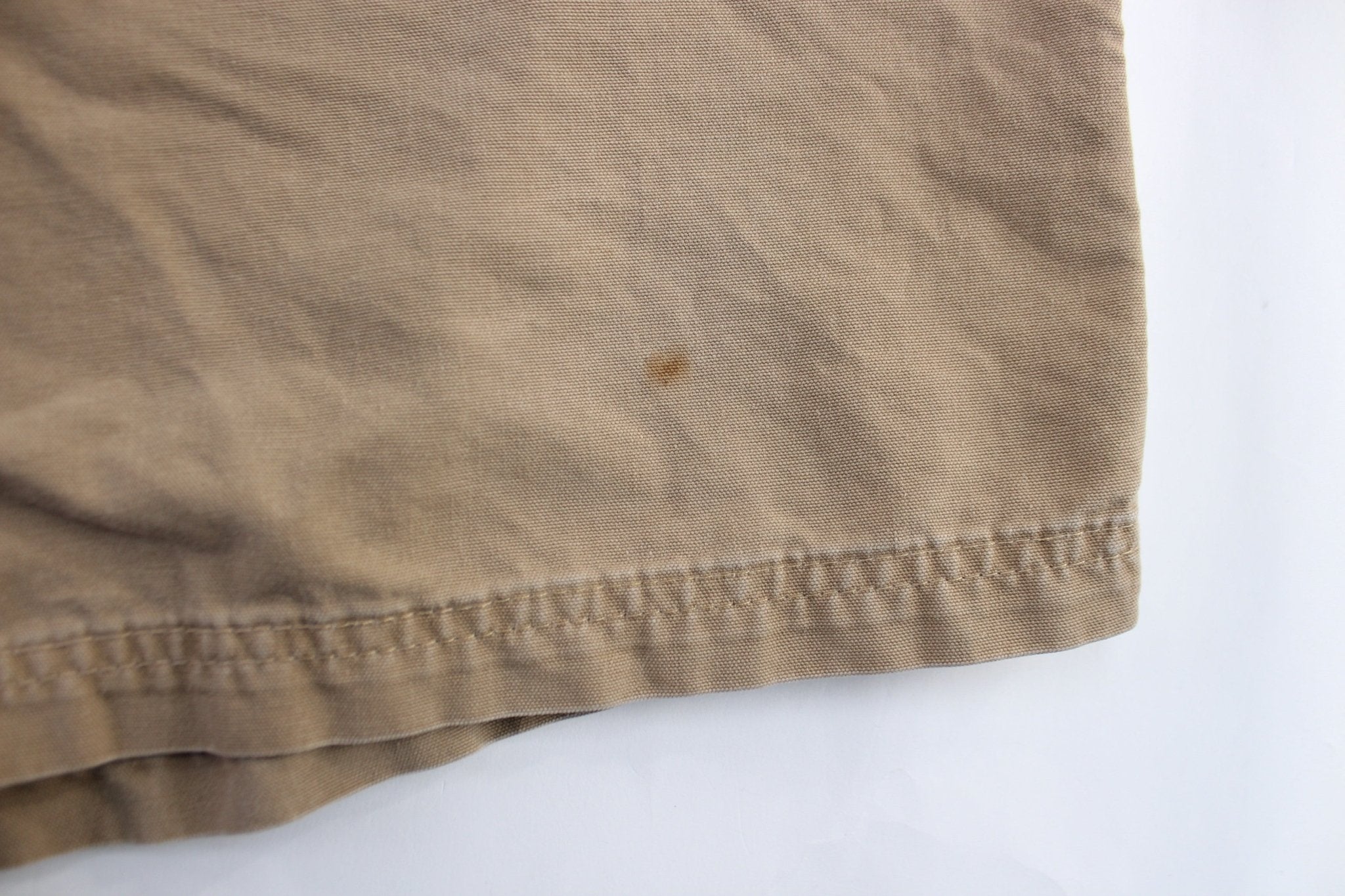 Carhartt Logo Patch Tan Carpenter Shorts - Image 4