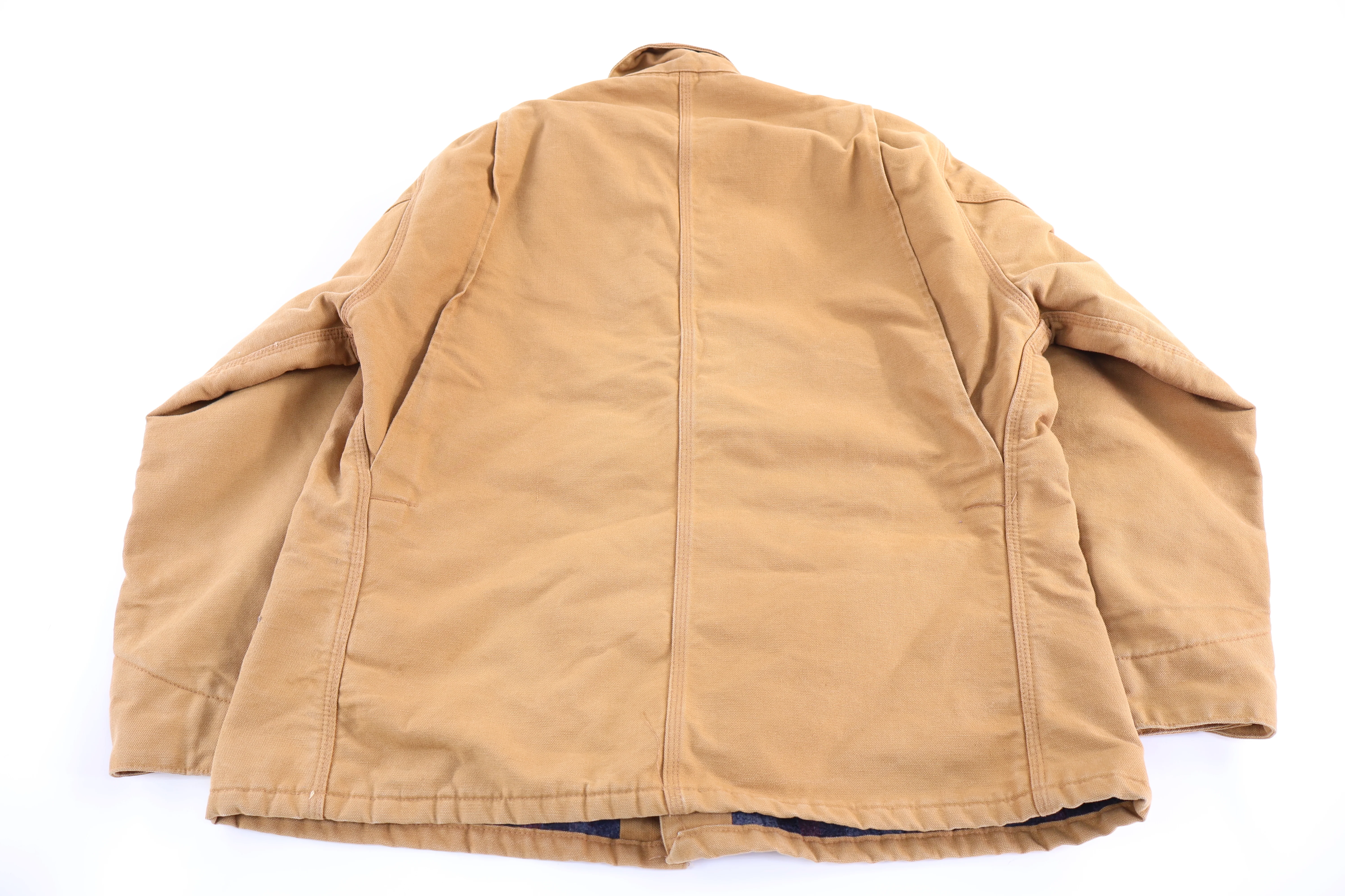 Carhartt Logo Patch Tan Chore Jacket - Image 2