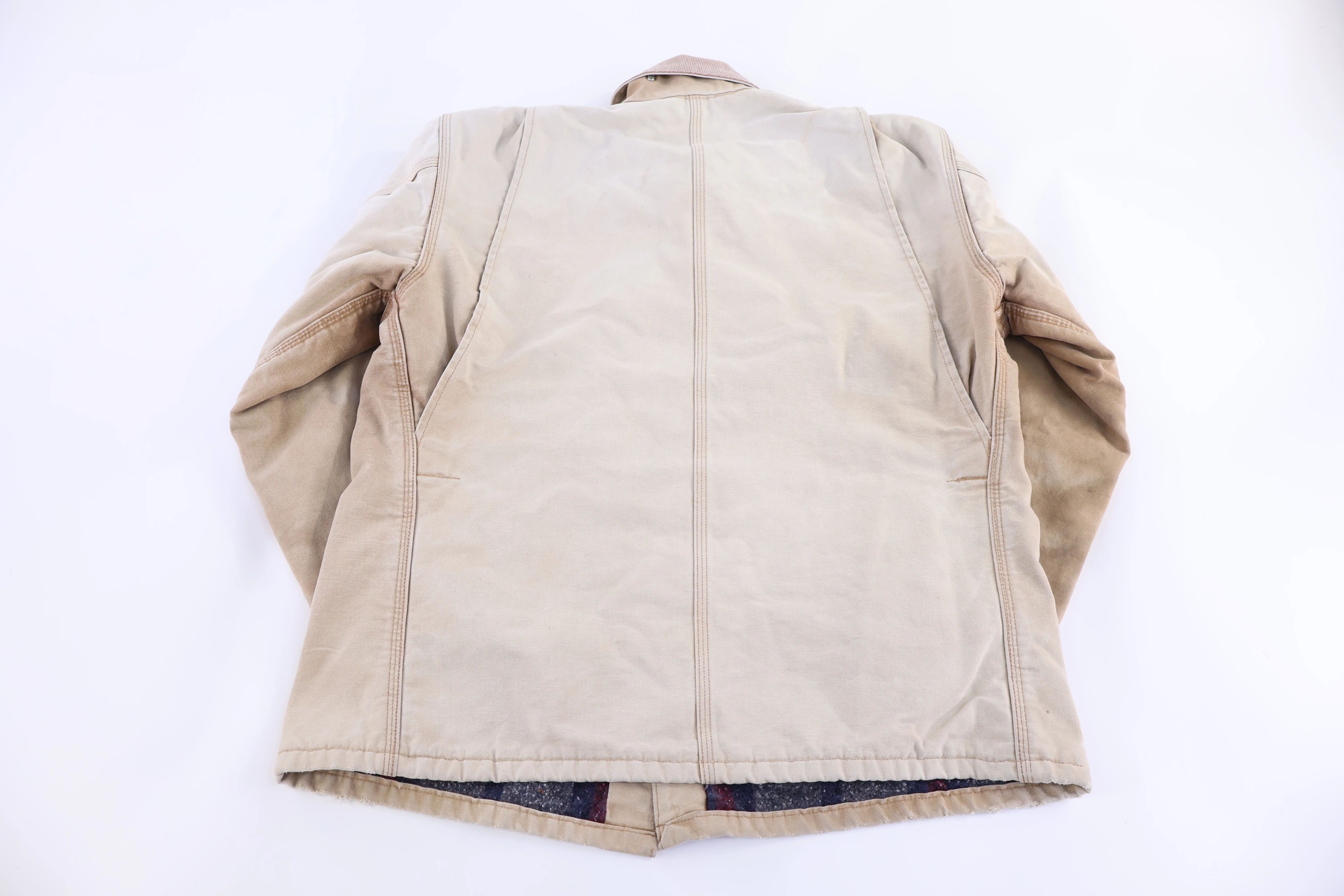 Carhartt Logo Patch Tan Chore Jacket - Image 2