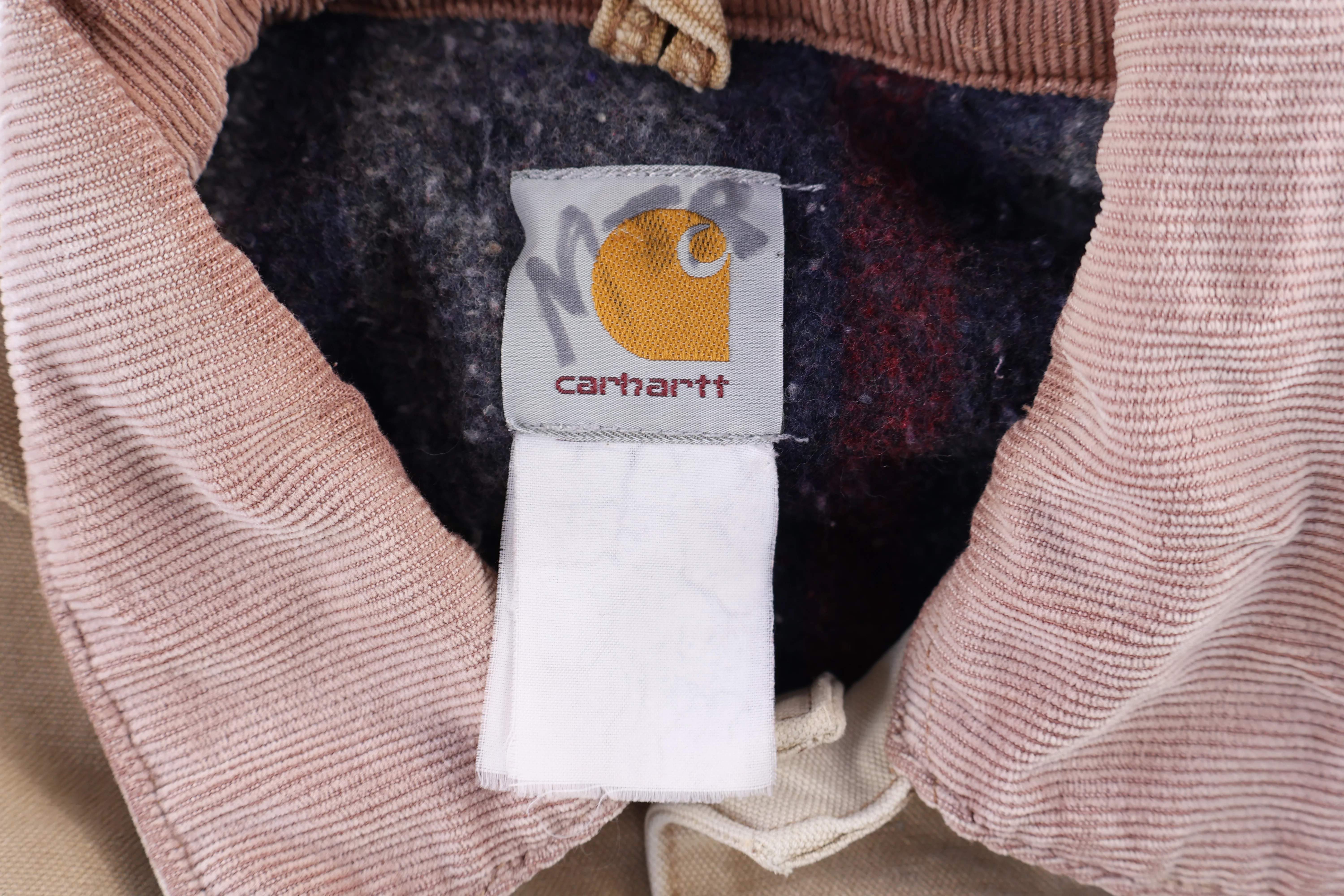 Carhartt Logo Patch Tan Chore Jacket - Image 4