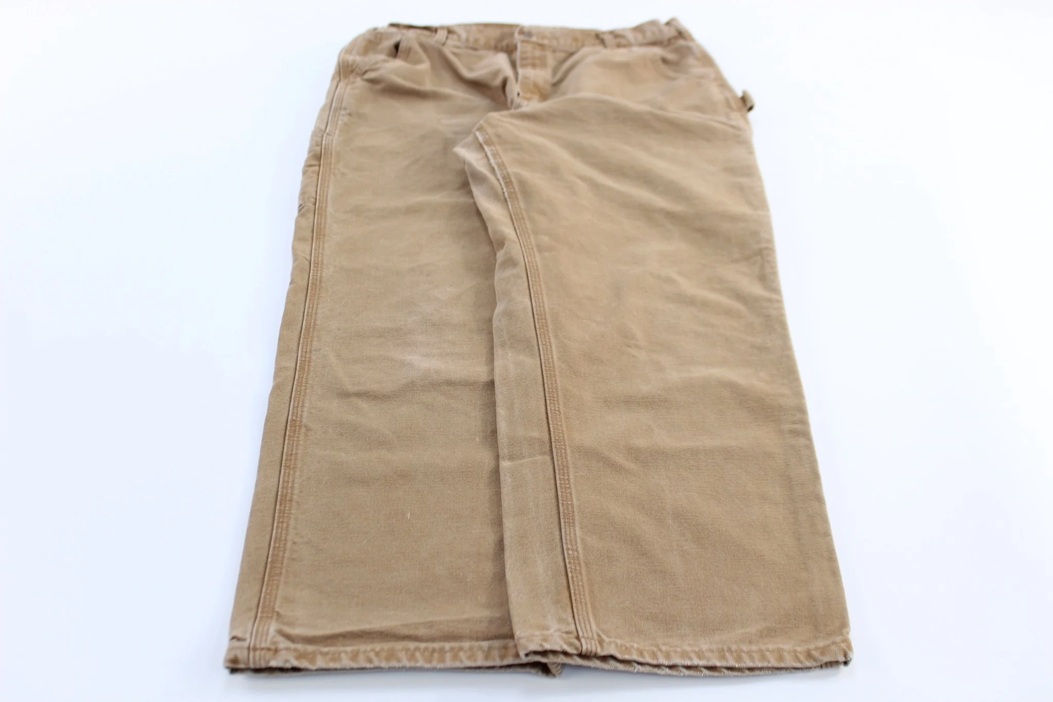 Carhartt Logo Patch Tan Dunagree Fit Pants