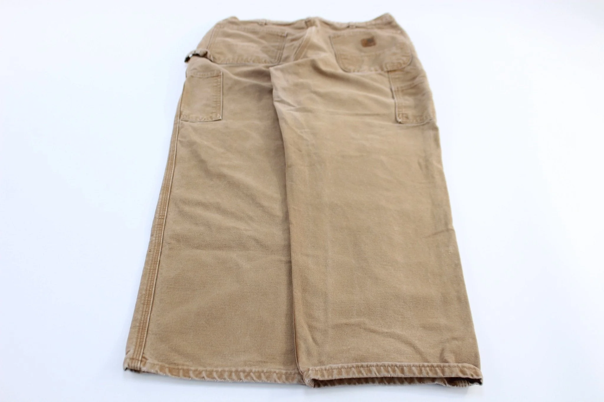 Carhartt Logo Patch Tan Dunagree Fit Pants - Image 2