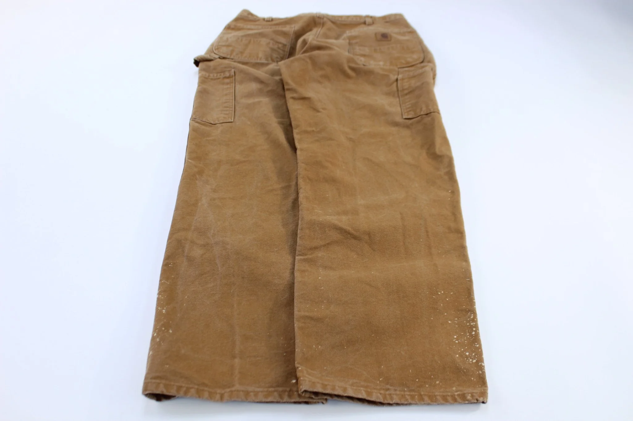 Carhartt Logo Patch Tan Dunagree Fit Pants