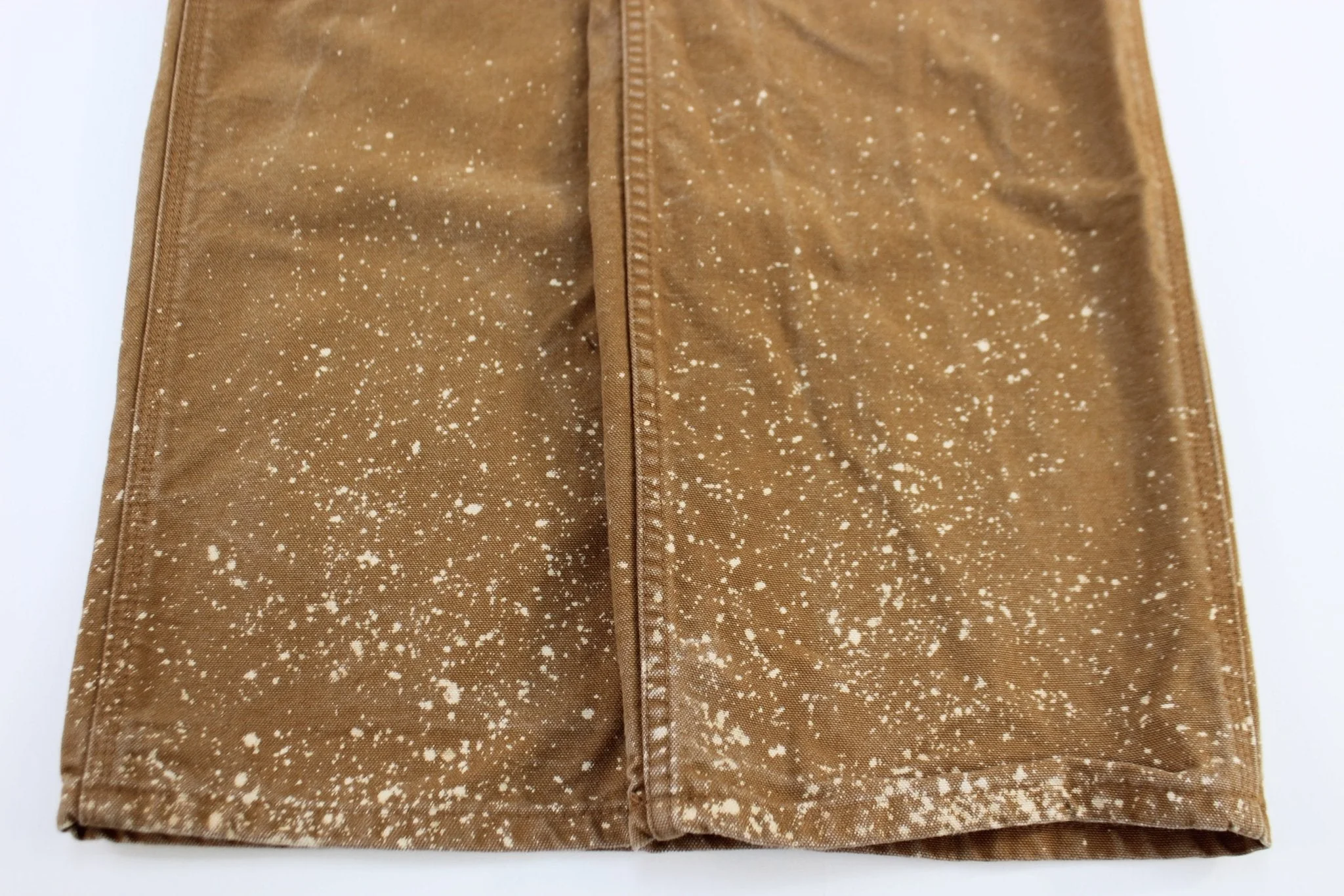 Carhartt Logo Patch Tan Dunagree Fit Pants - Image 3