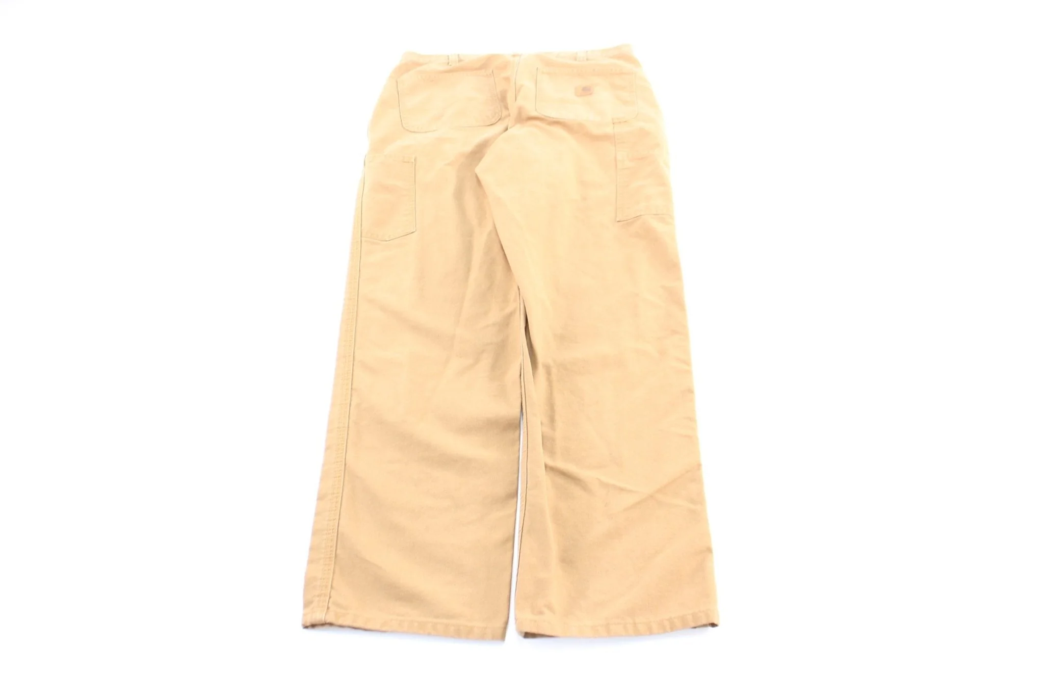 Carhartt Logo Patch Tan Dungaree Fit Pants - Image 2