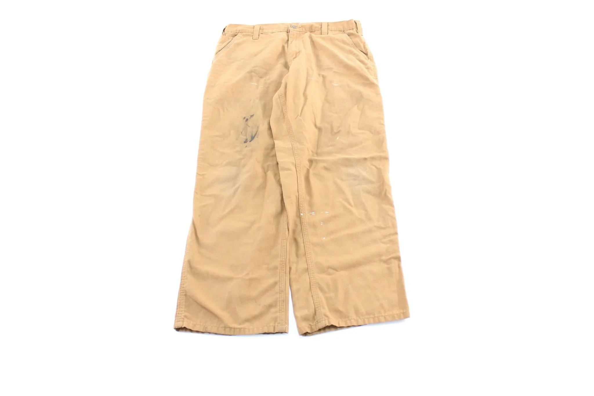 Carhartt Logo Patch Tan Dungaree Fit Pants
