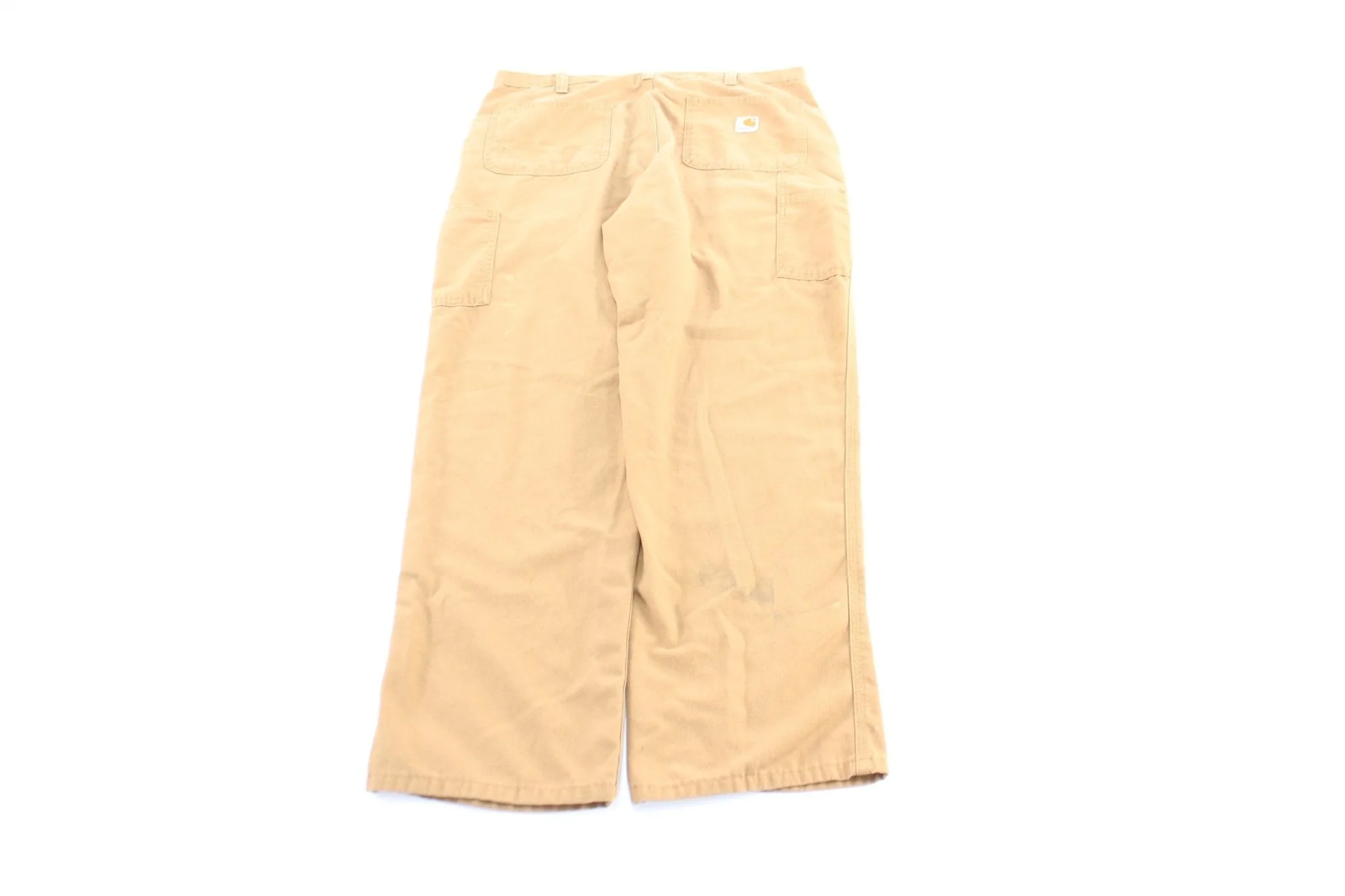 Carhartt Logo Patch Tan Dungaree Fit Pants - Image 2