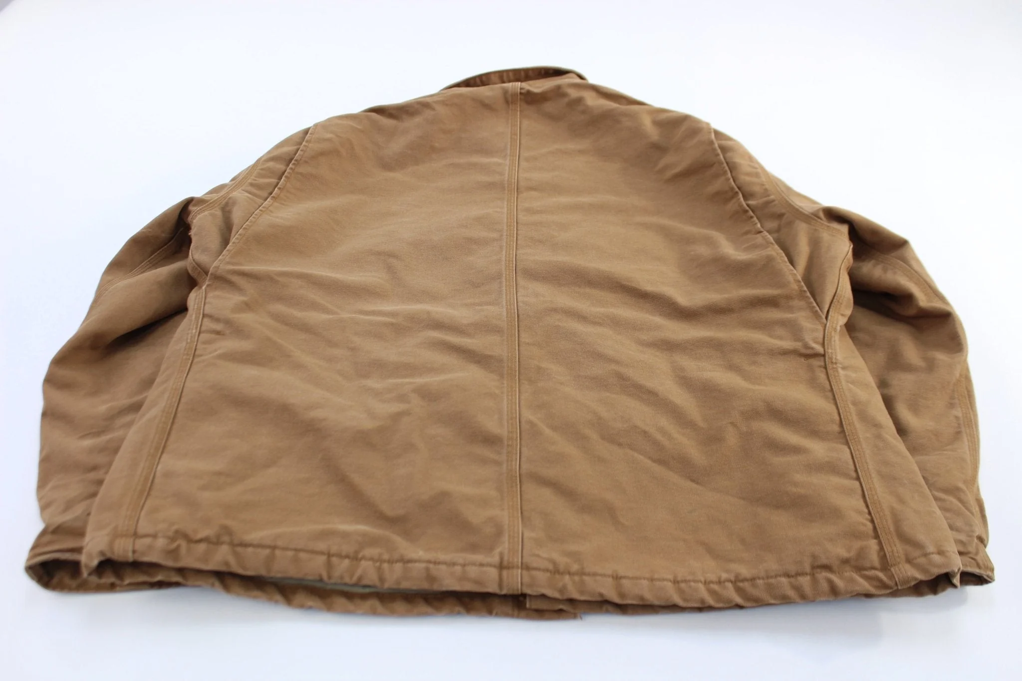 Carhartt Logo Patch Tan Flame Resistant Traditional Zip Up Jacket - Image 2