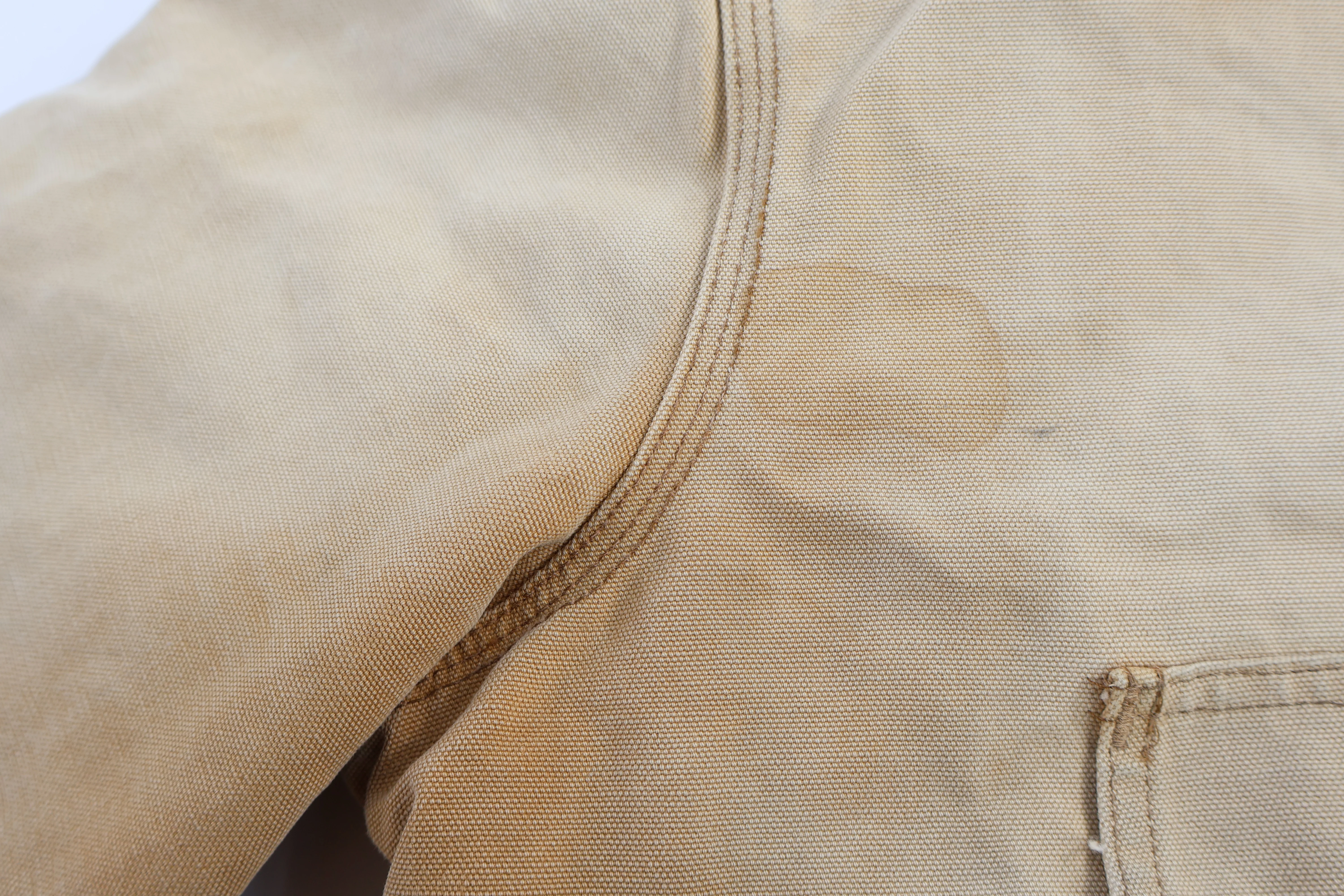 Carhartt Logo Patch Tan Full Zip Jacket - Image 3