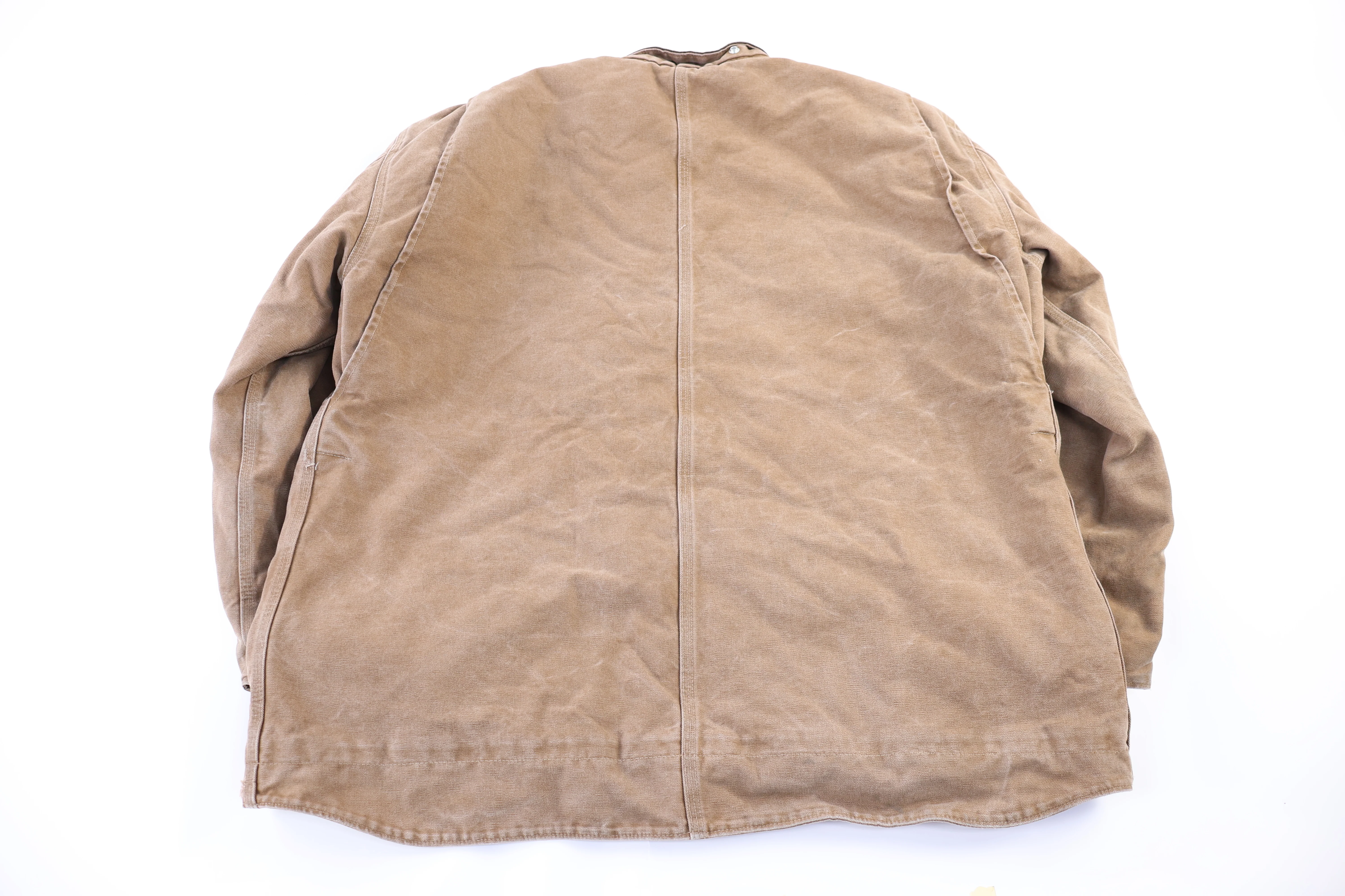 Carhartt Logo Patch Tan Full Zip Jacket - Image 2