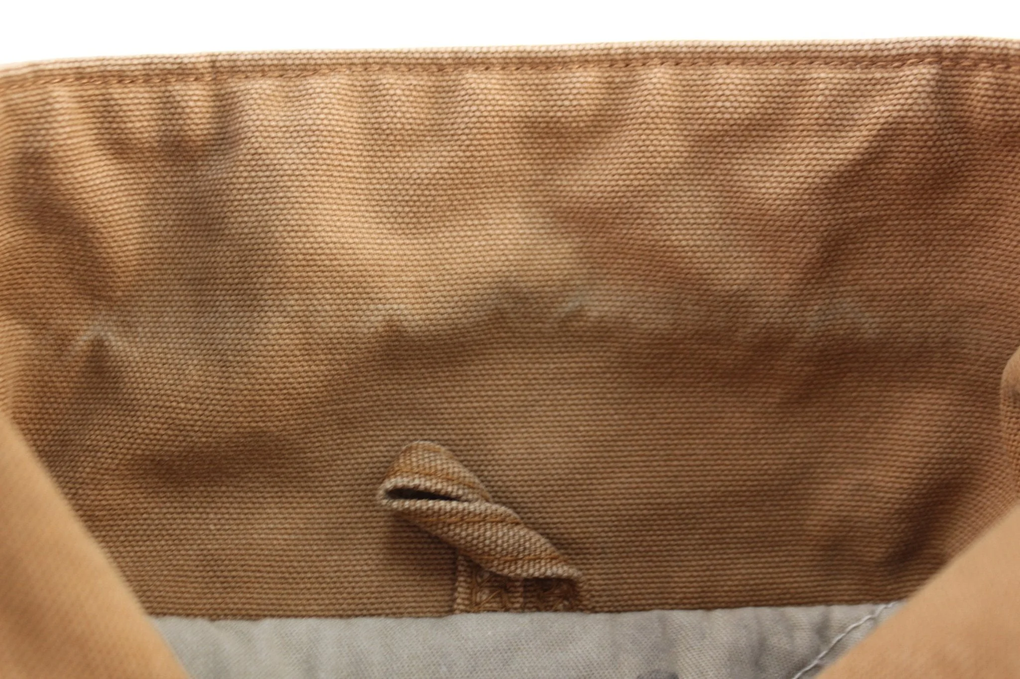 Carhartt Logo Patch Tan Full Zip Jacket - Image 4