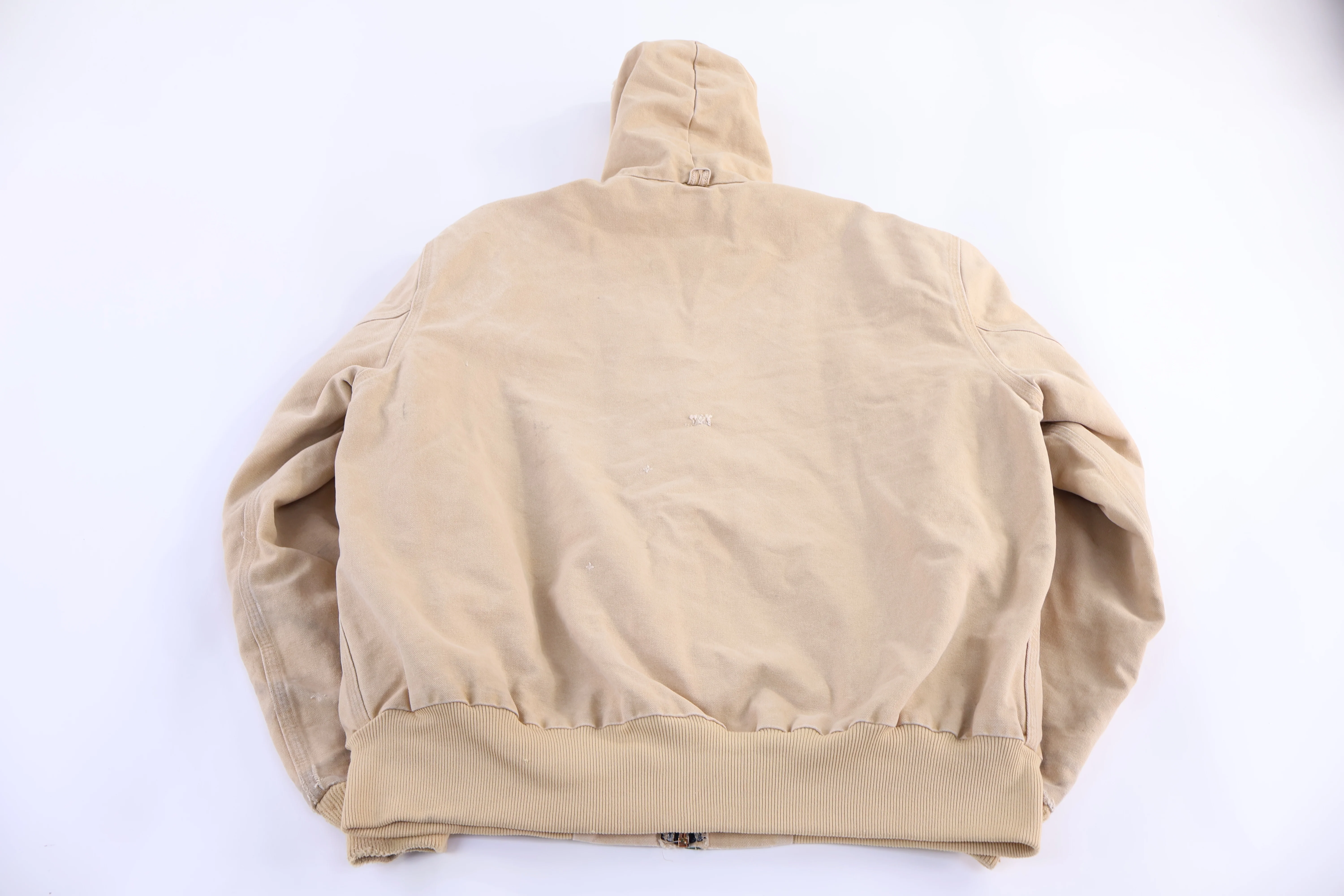 Carhartt Logo Patch Tan Full Zip Jacket - Image 2