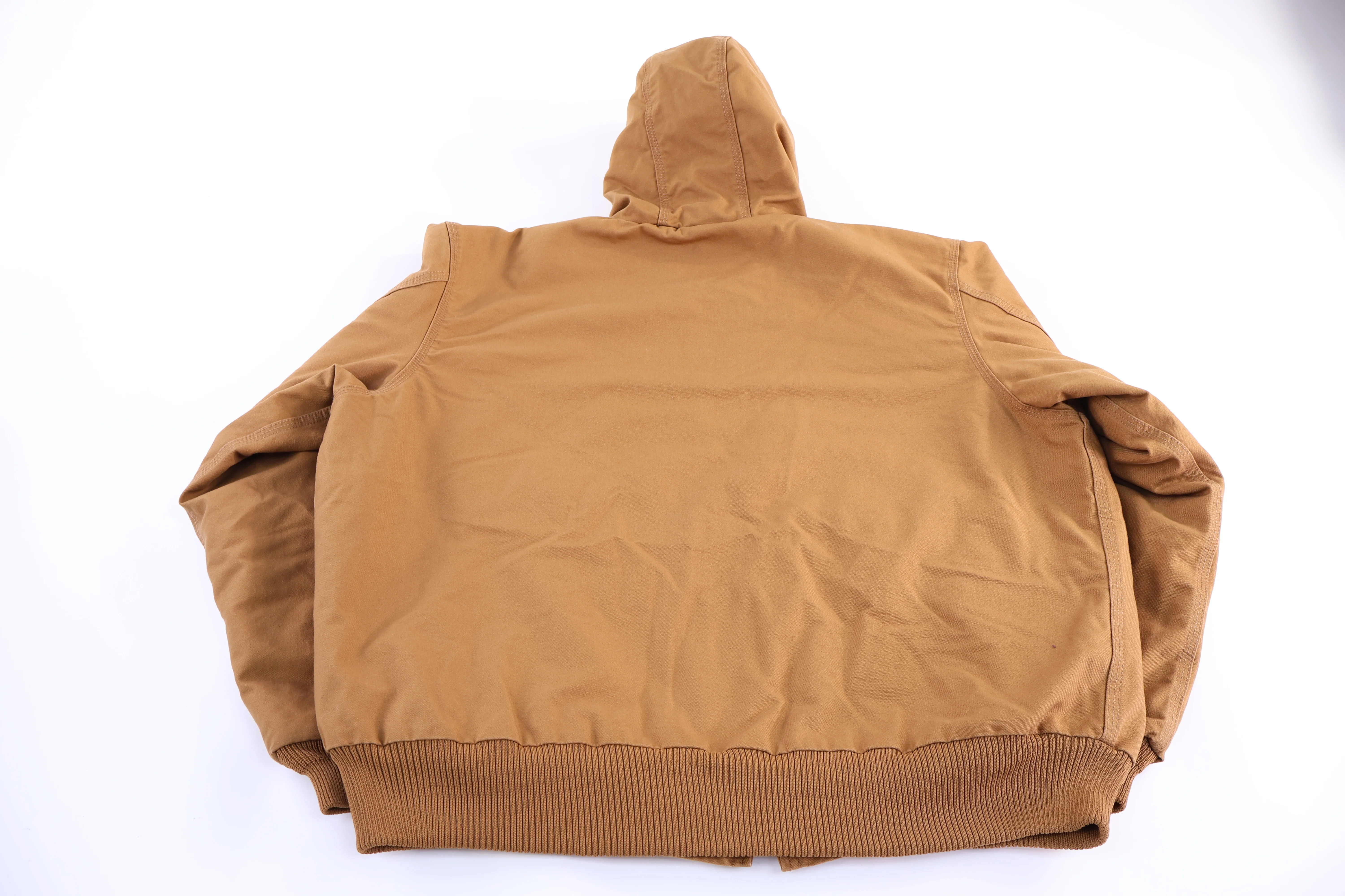 Carhartt Logo Patch Tan Full Zip Jacket - Image 2