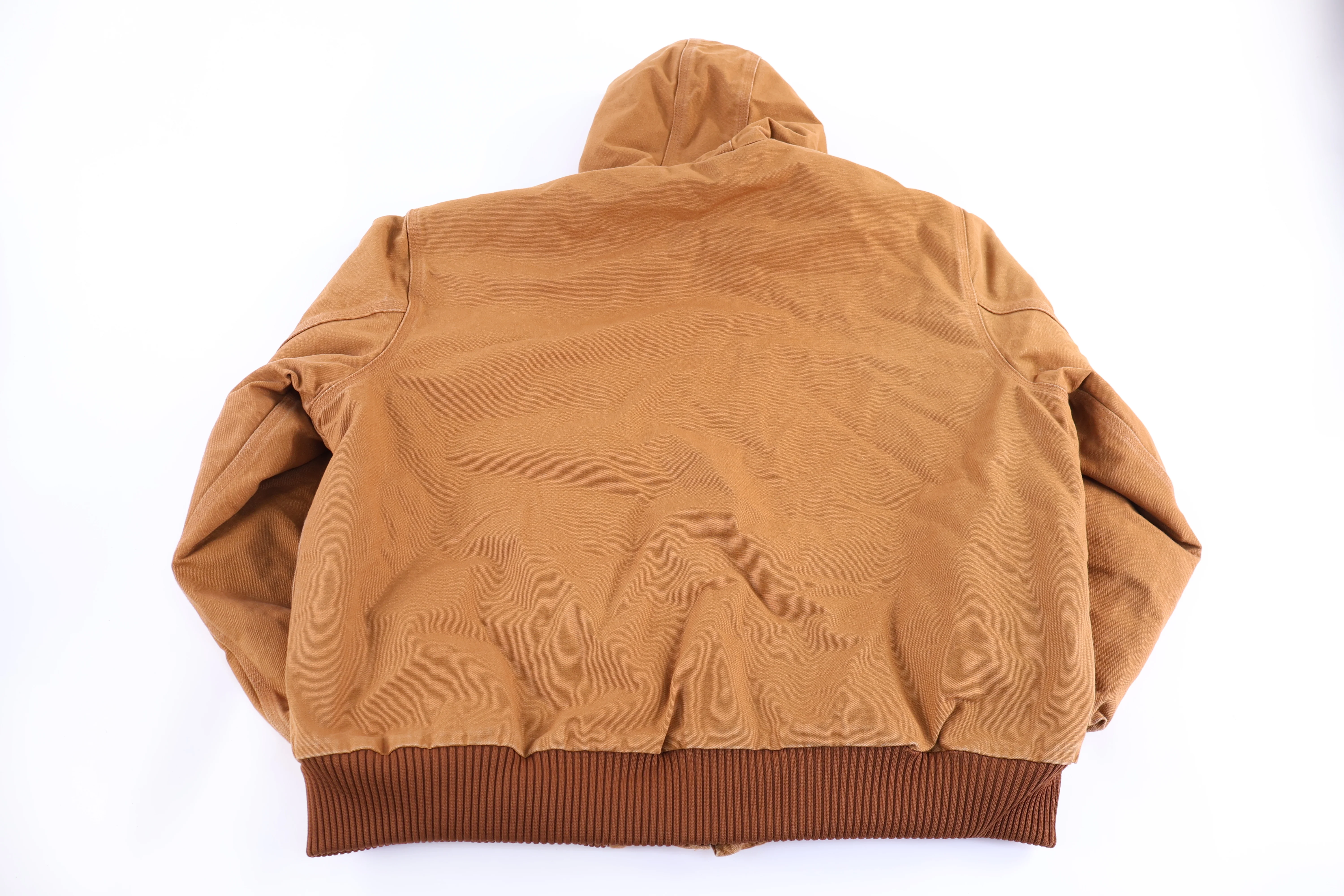 Carhartt Logo Patch Tan Full Zip Jacket - Image 2