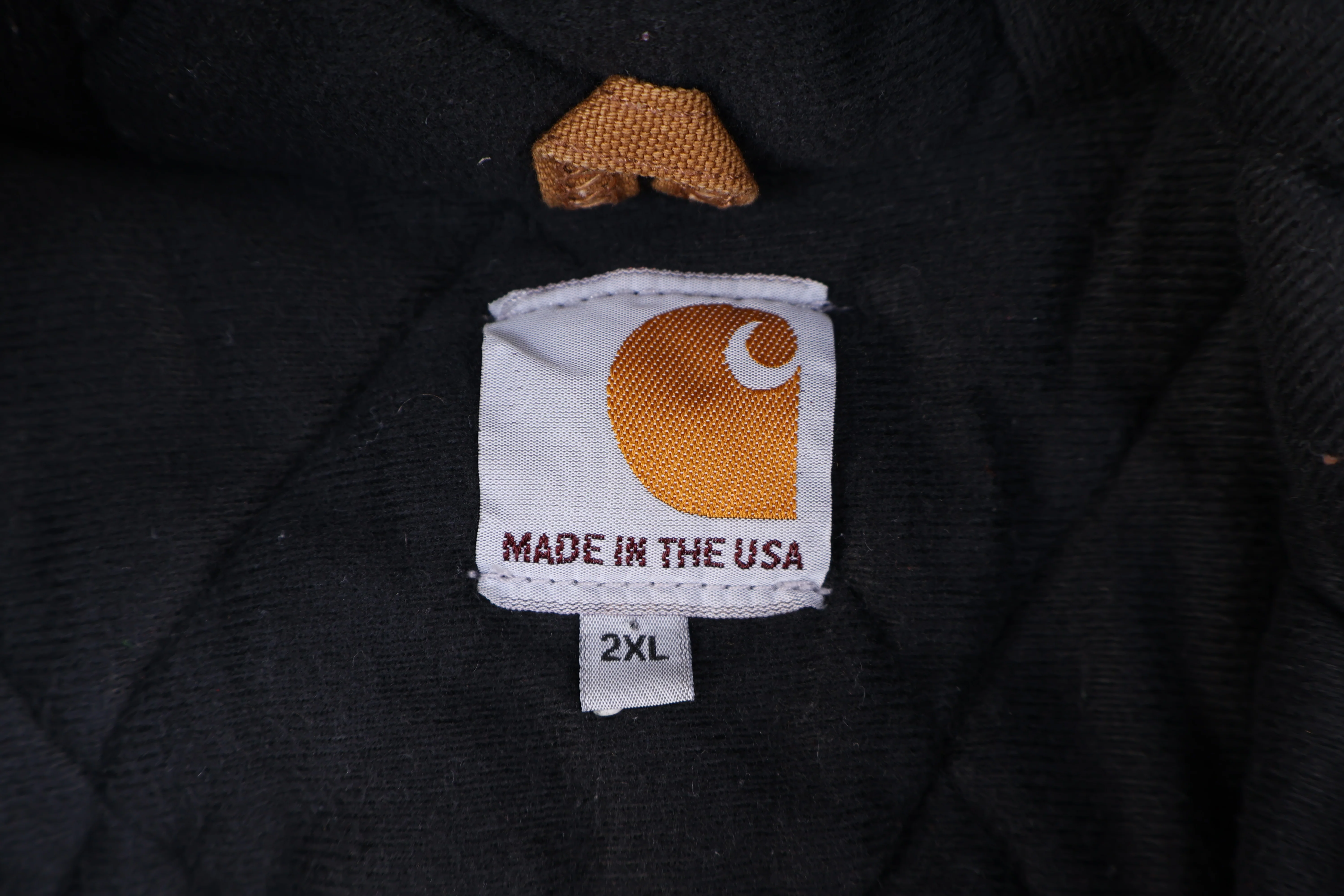 Carhartt Logo Patch Tan Full Zip Jacket - Image 4
