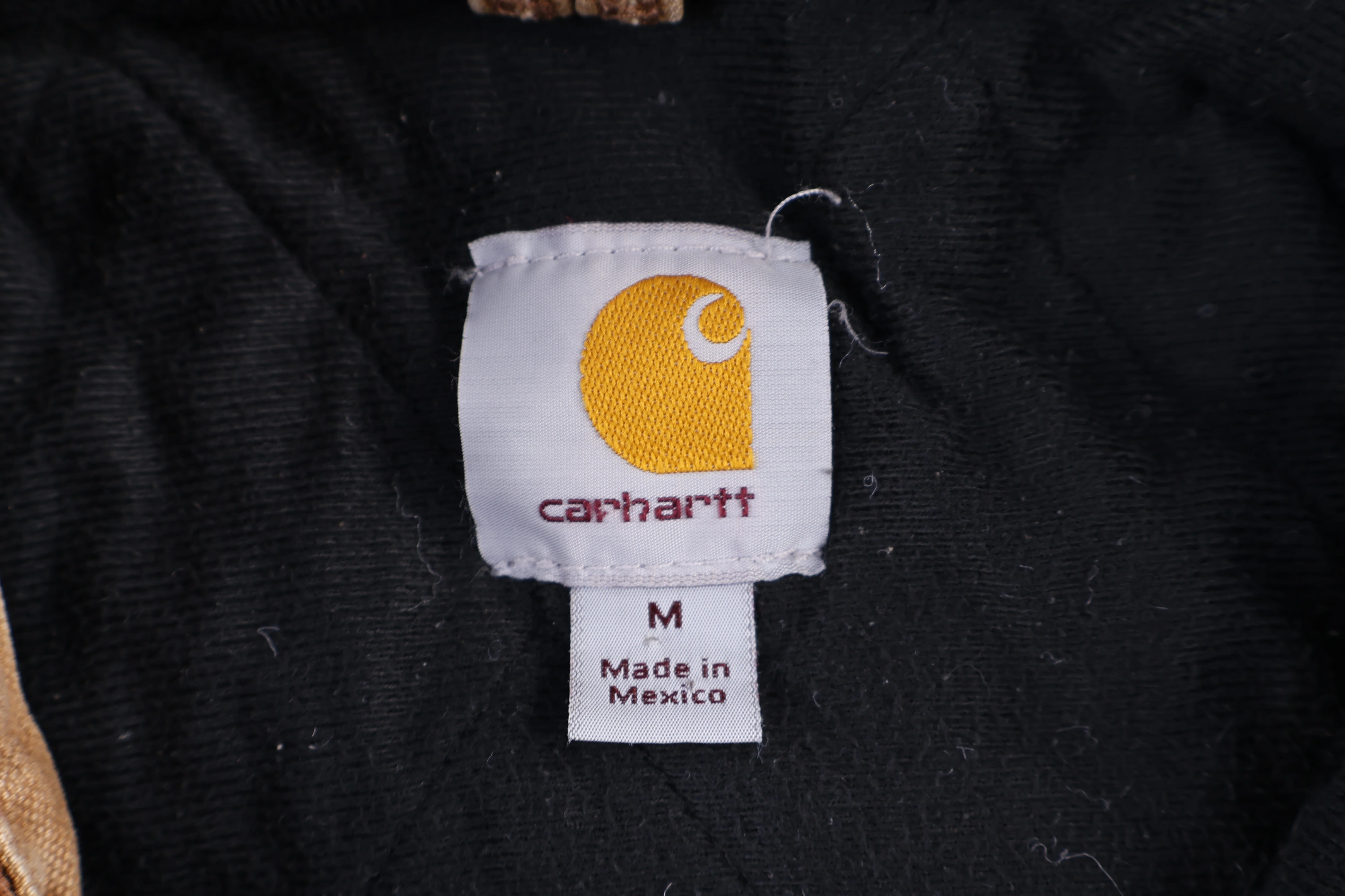 Carhartt Logo Patch Tan Full Zip Jacket - Image 3