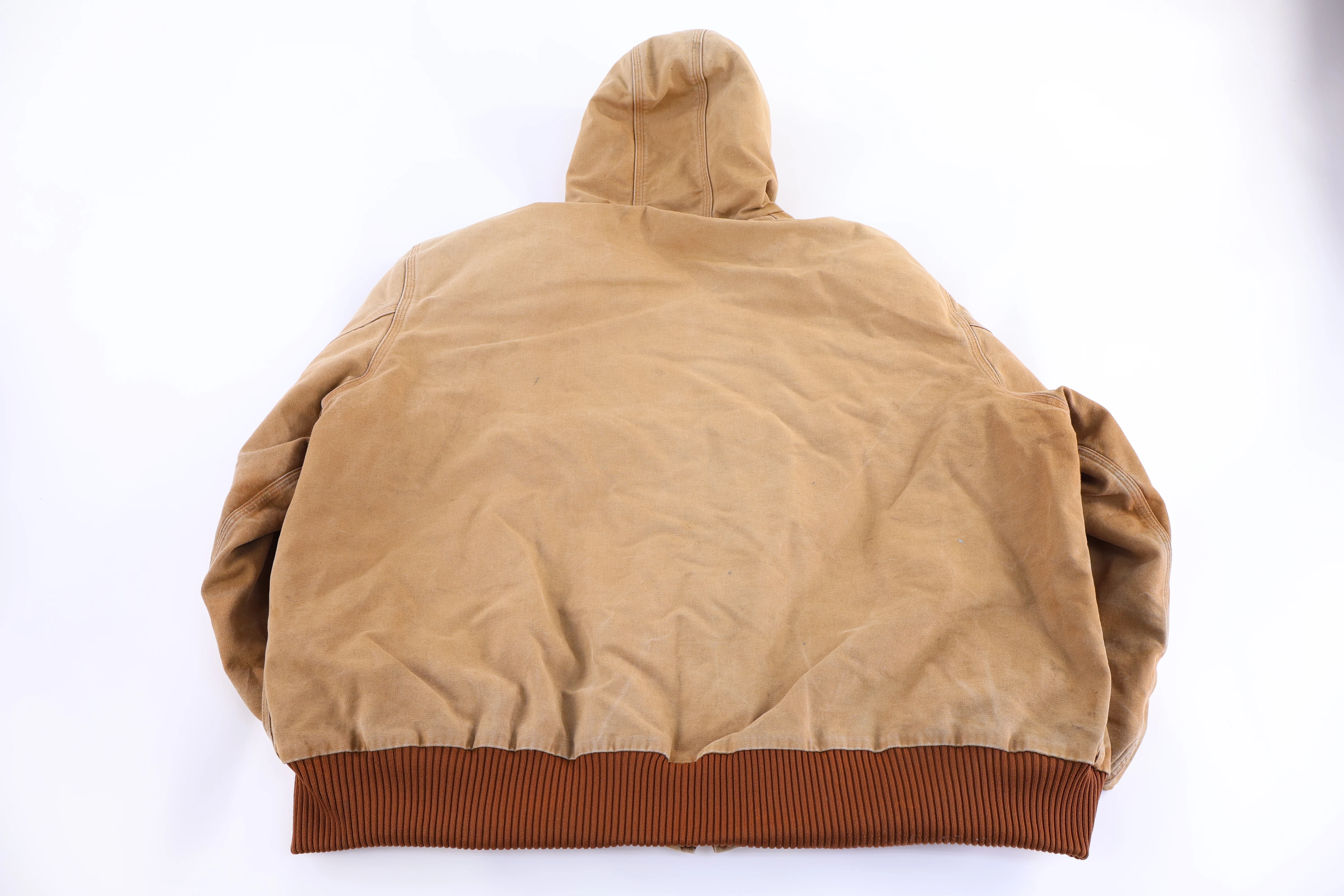 Carhartt Logo Patch Tan Full Zip Jacket - Image 2