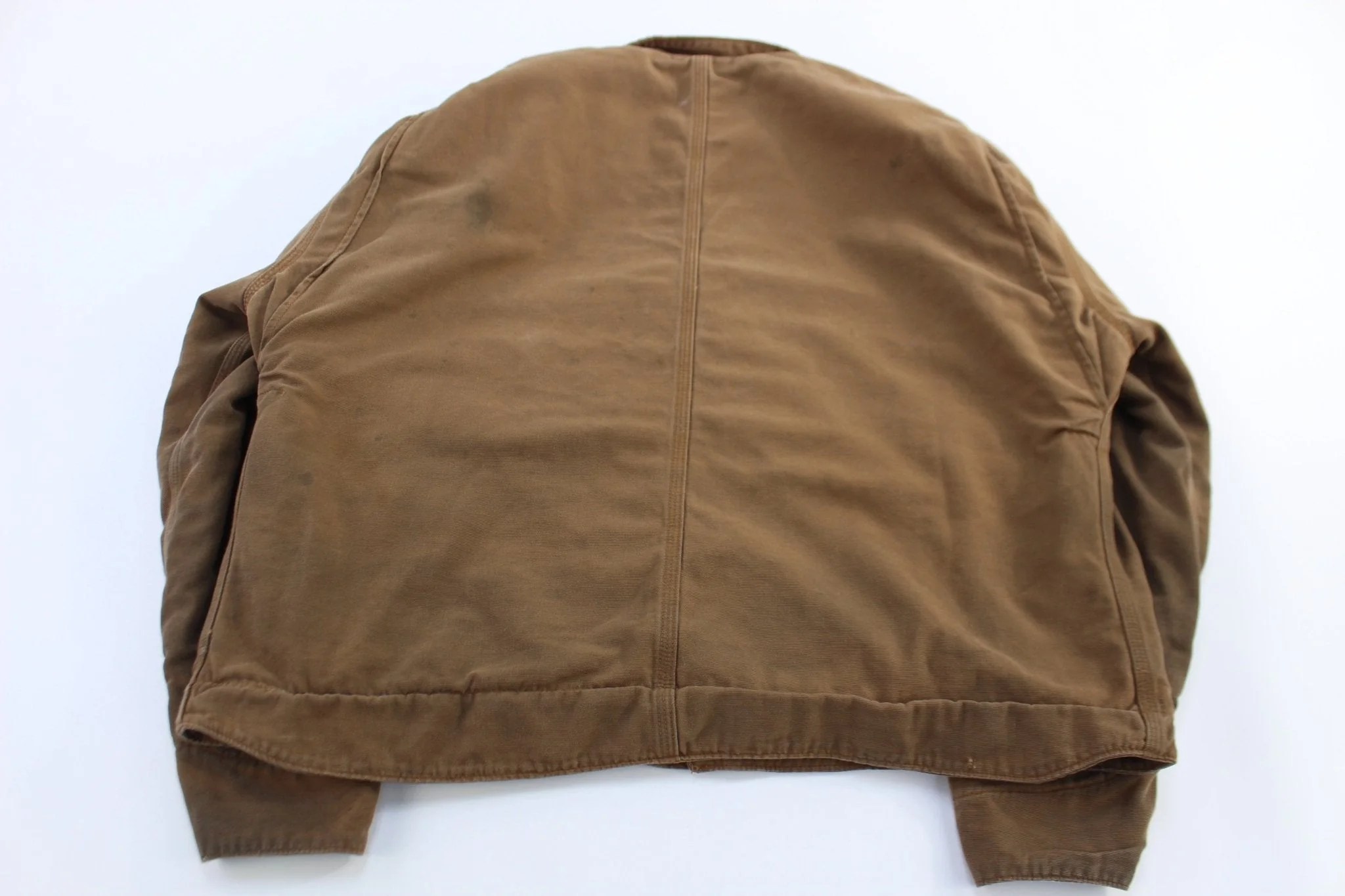 Carhartt Logo Patch Tan Full Zip Jacket - Image 2