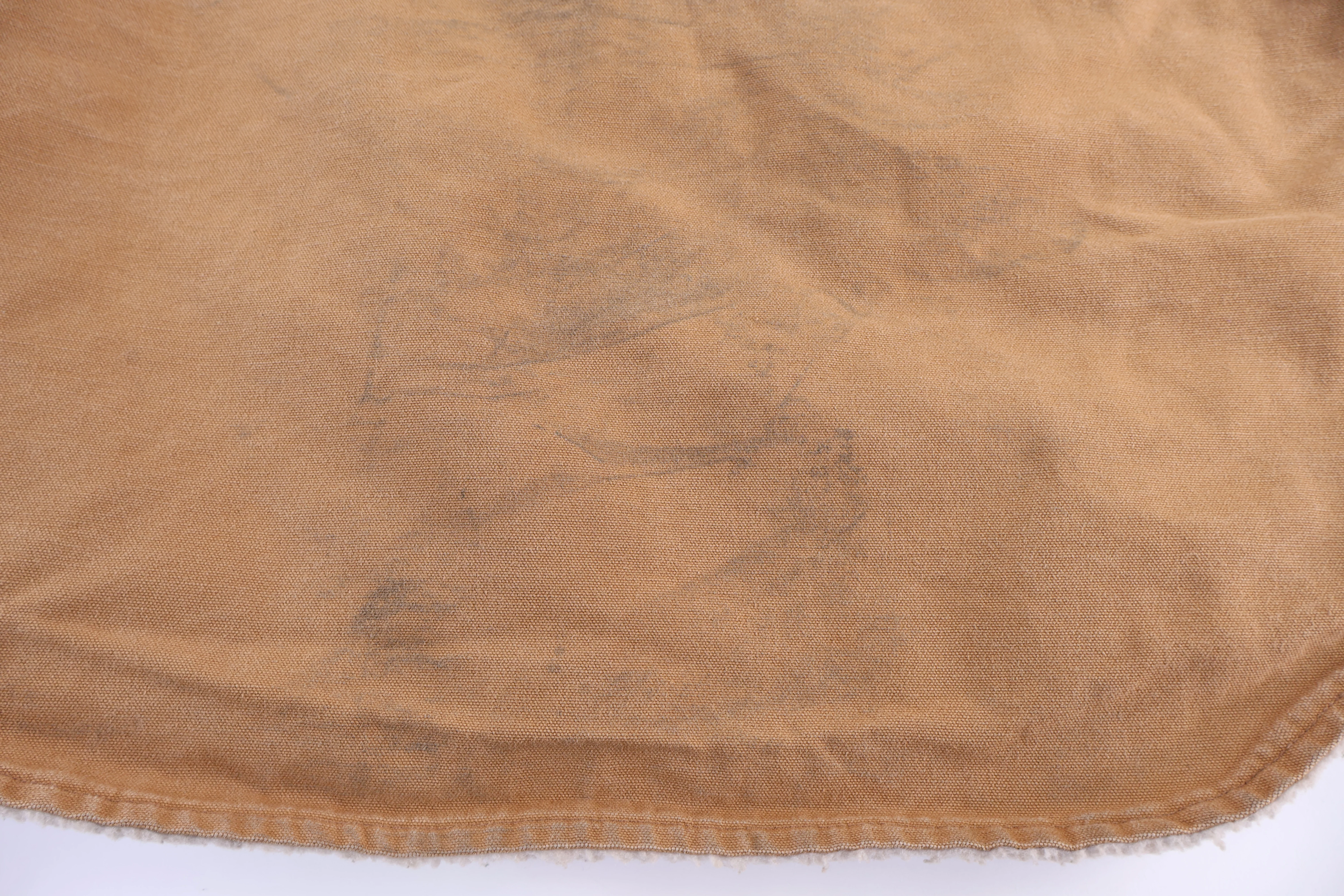 Carhartt Logo Patch Tan Full Zip Vest - Image 3
