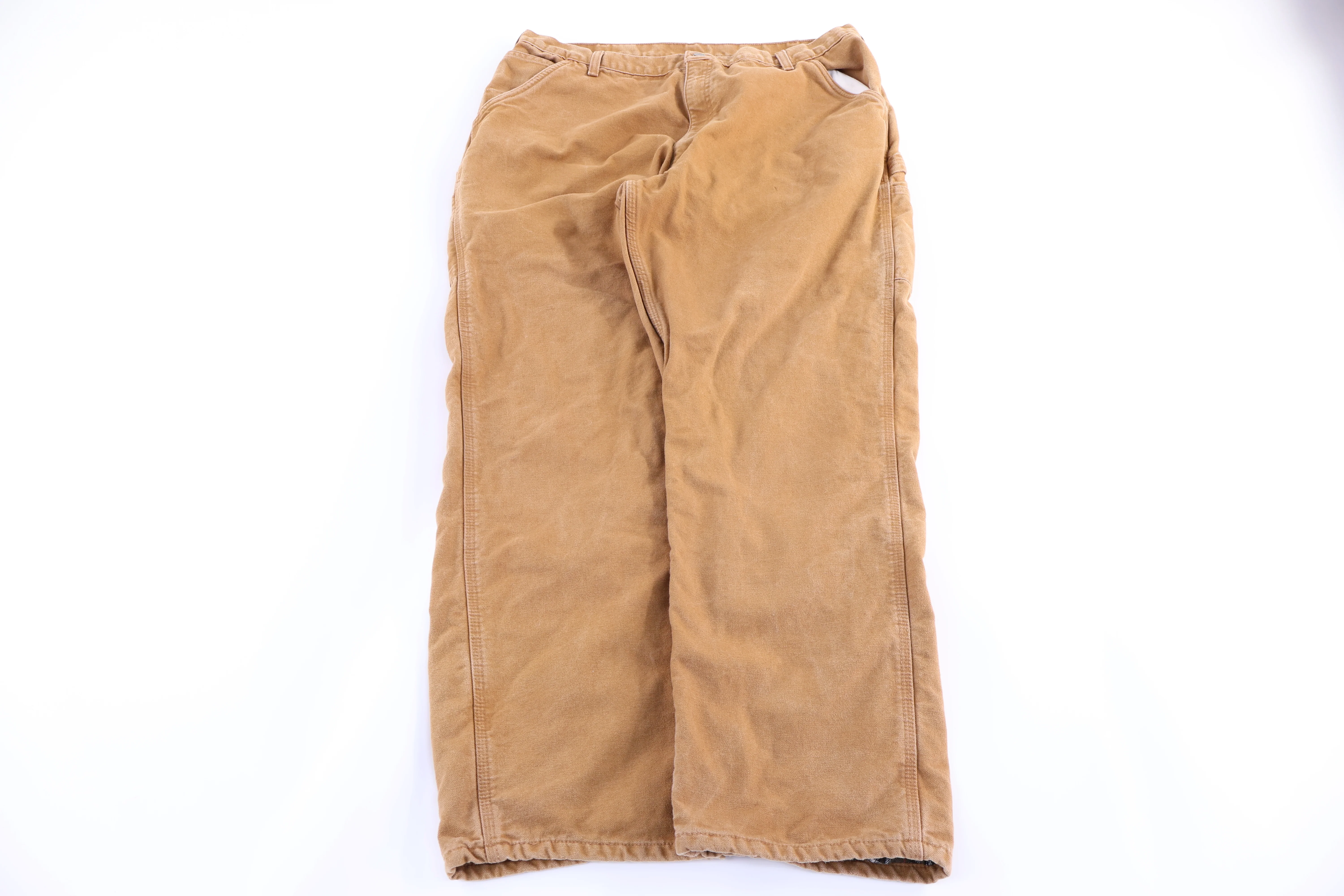 Carhartt Logo Patch Tan Lined Pants