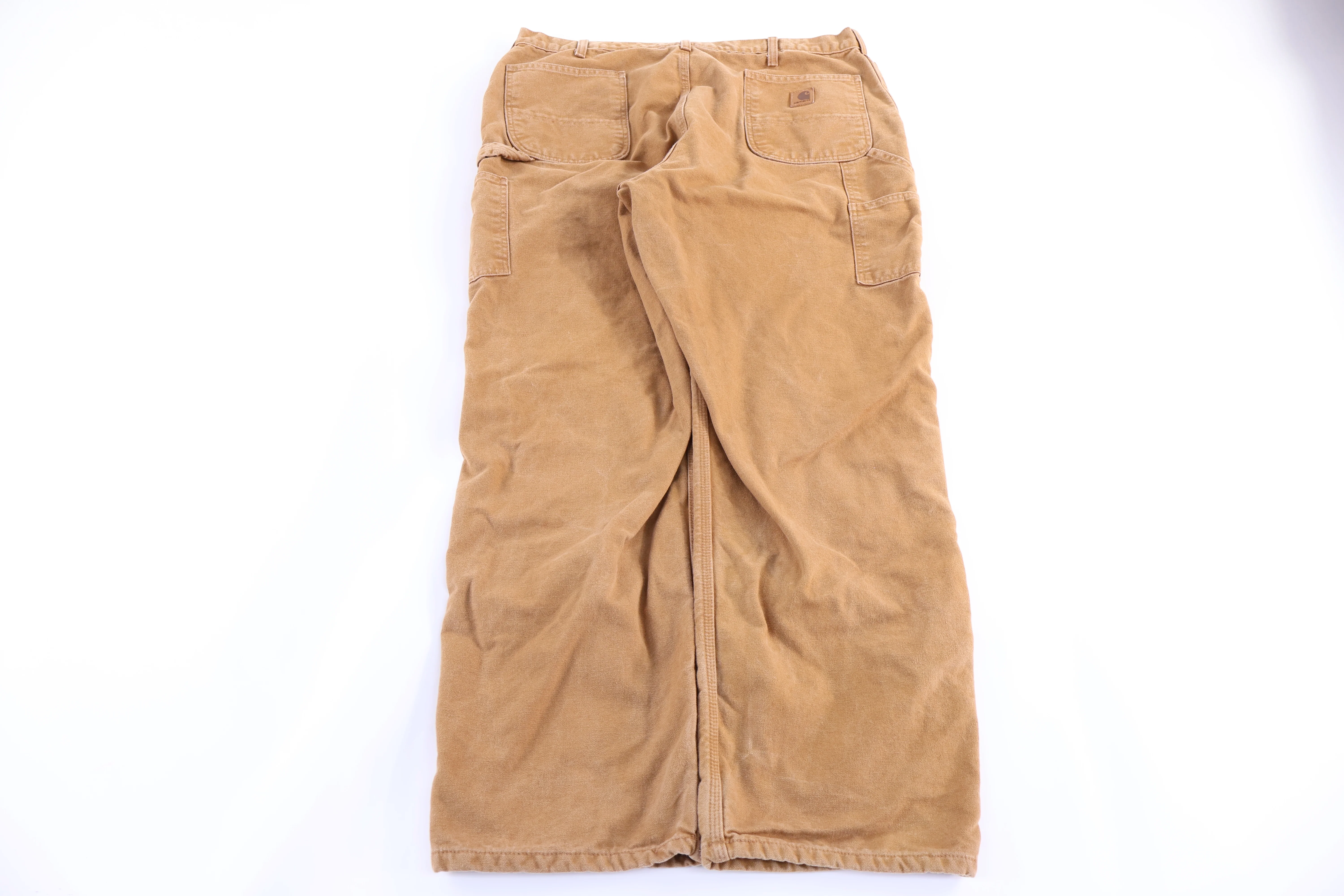Carhartt Logo Patch Tan Lined Pants - Image 2