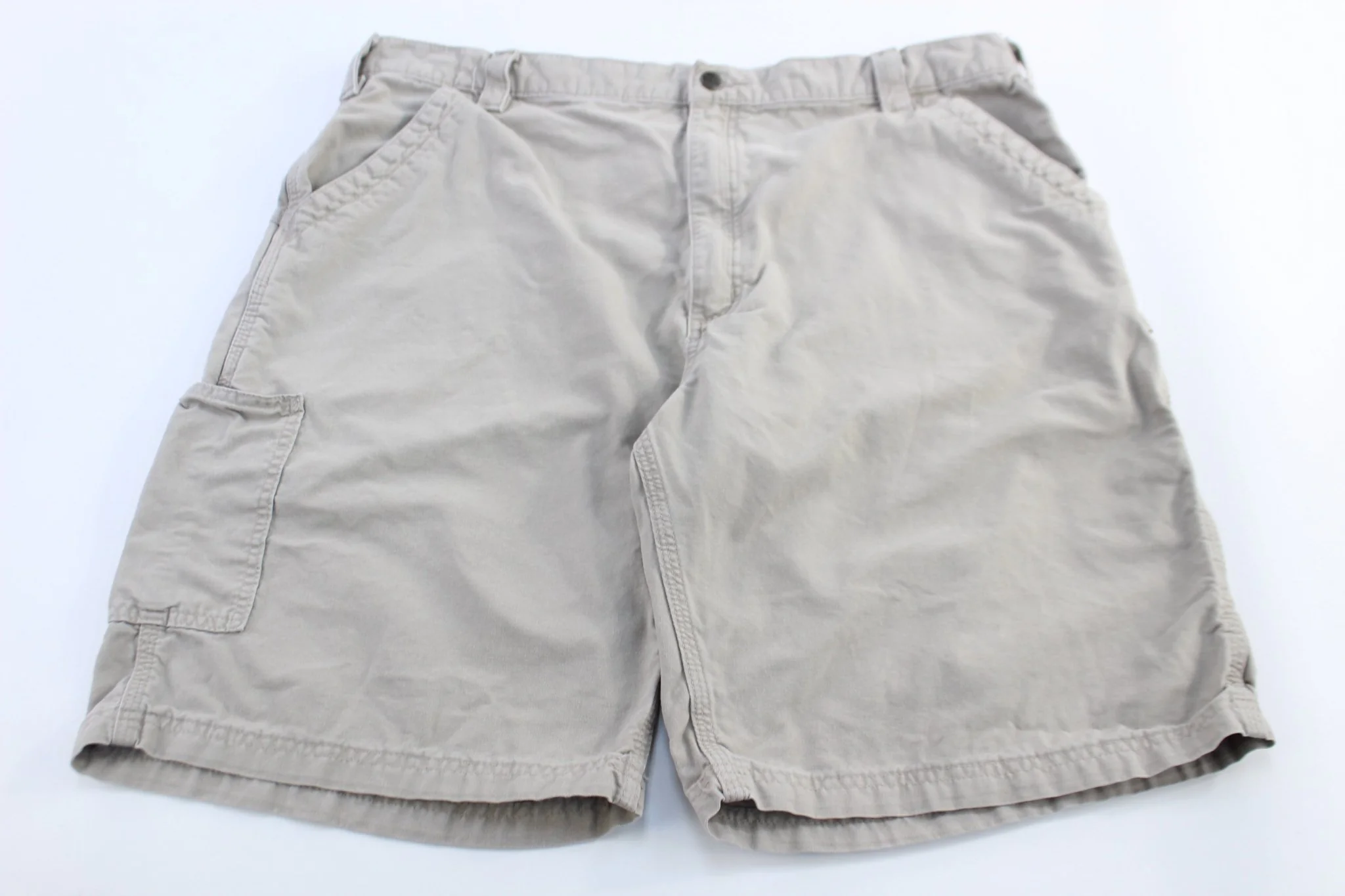 Carhartt Logo Patch Tan Original Fit Shorts