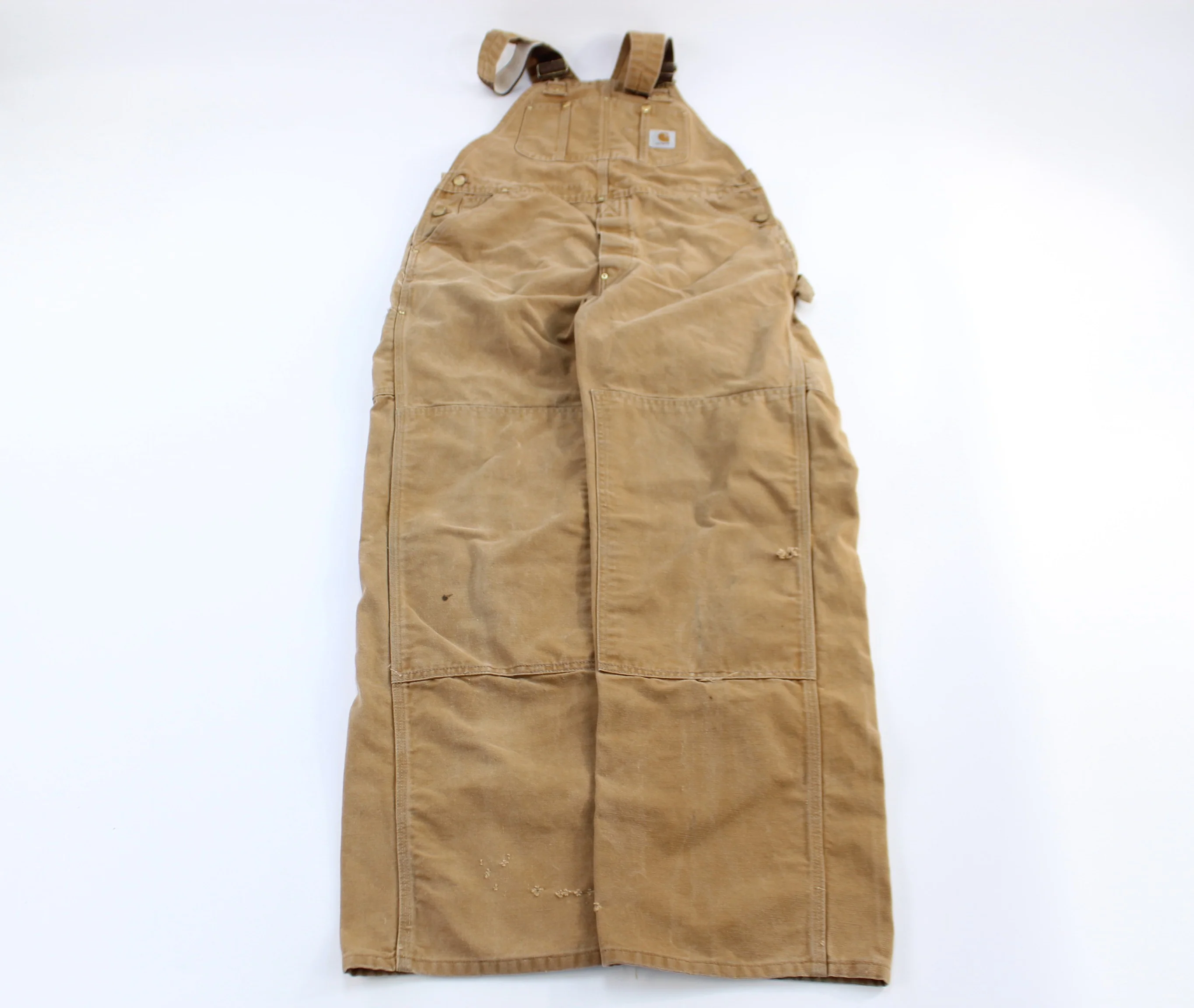 Carhartt Logo Patch Tan Overalls