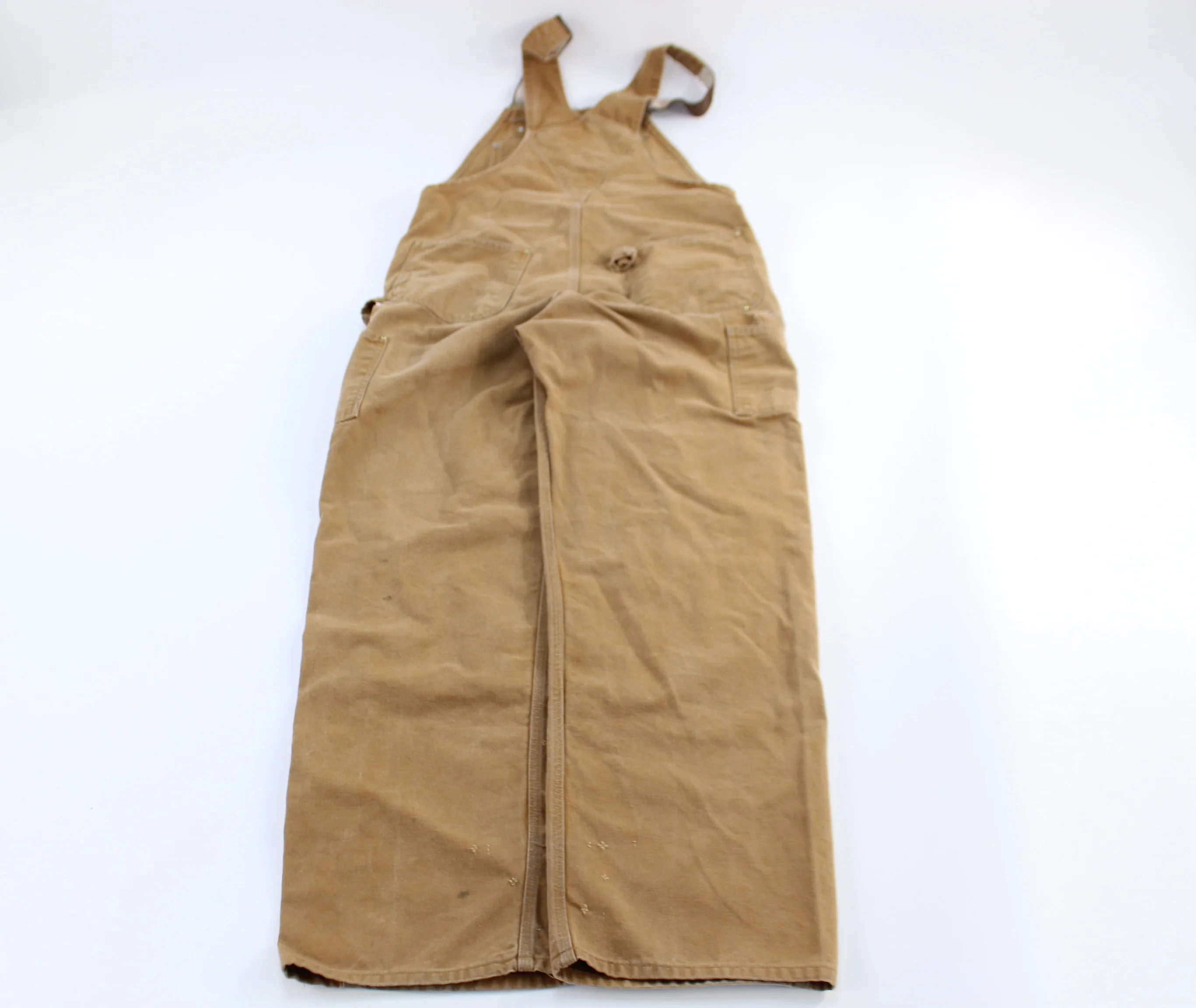 Carhartt Logo Patch Tan Overalls - Image 2