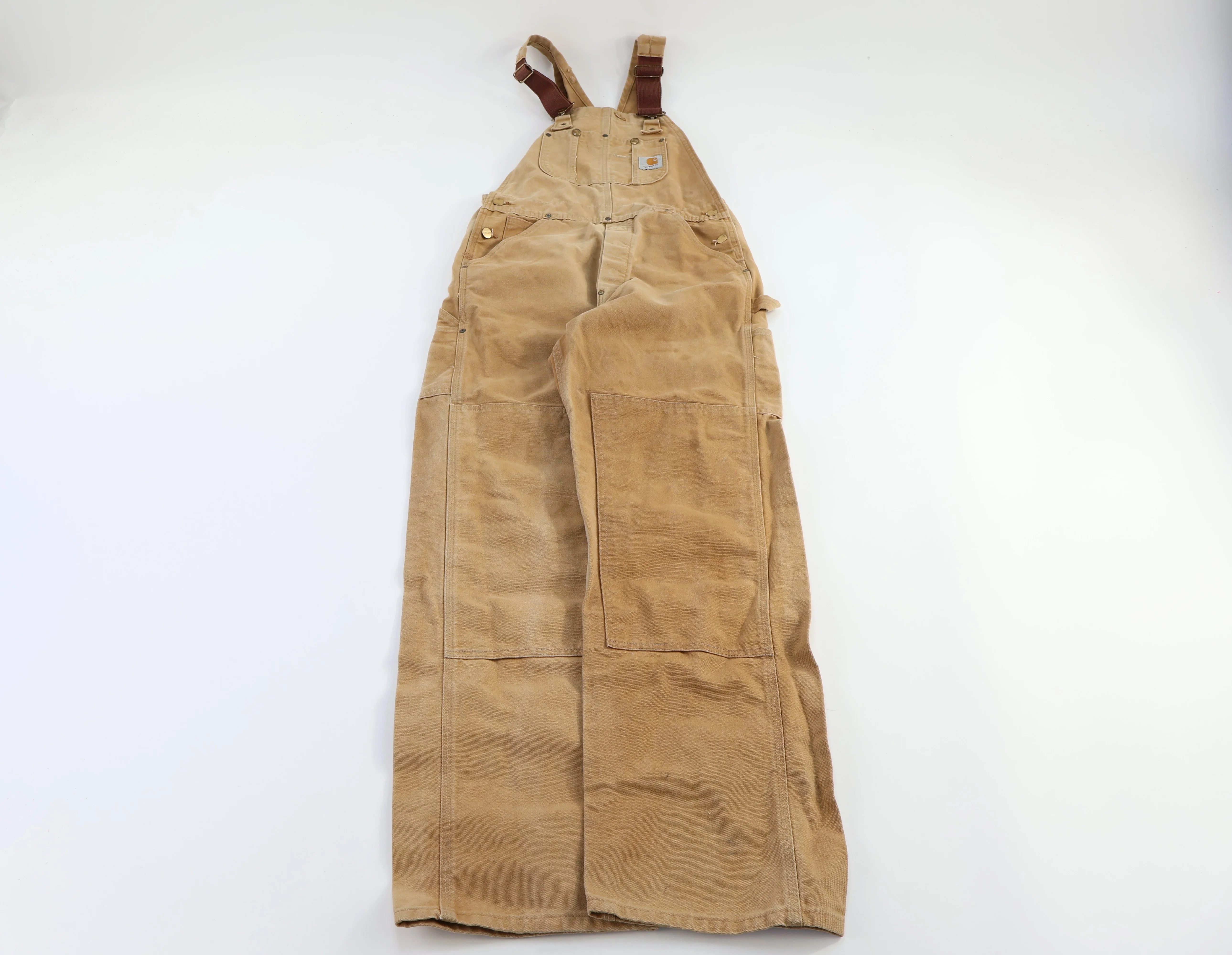 Carhartt Logo Patch Tan Overalls