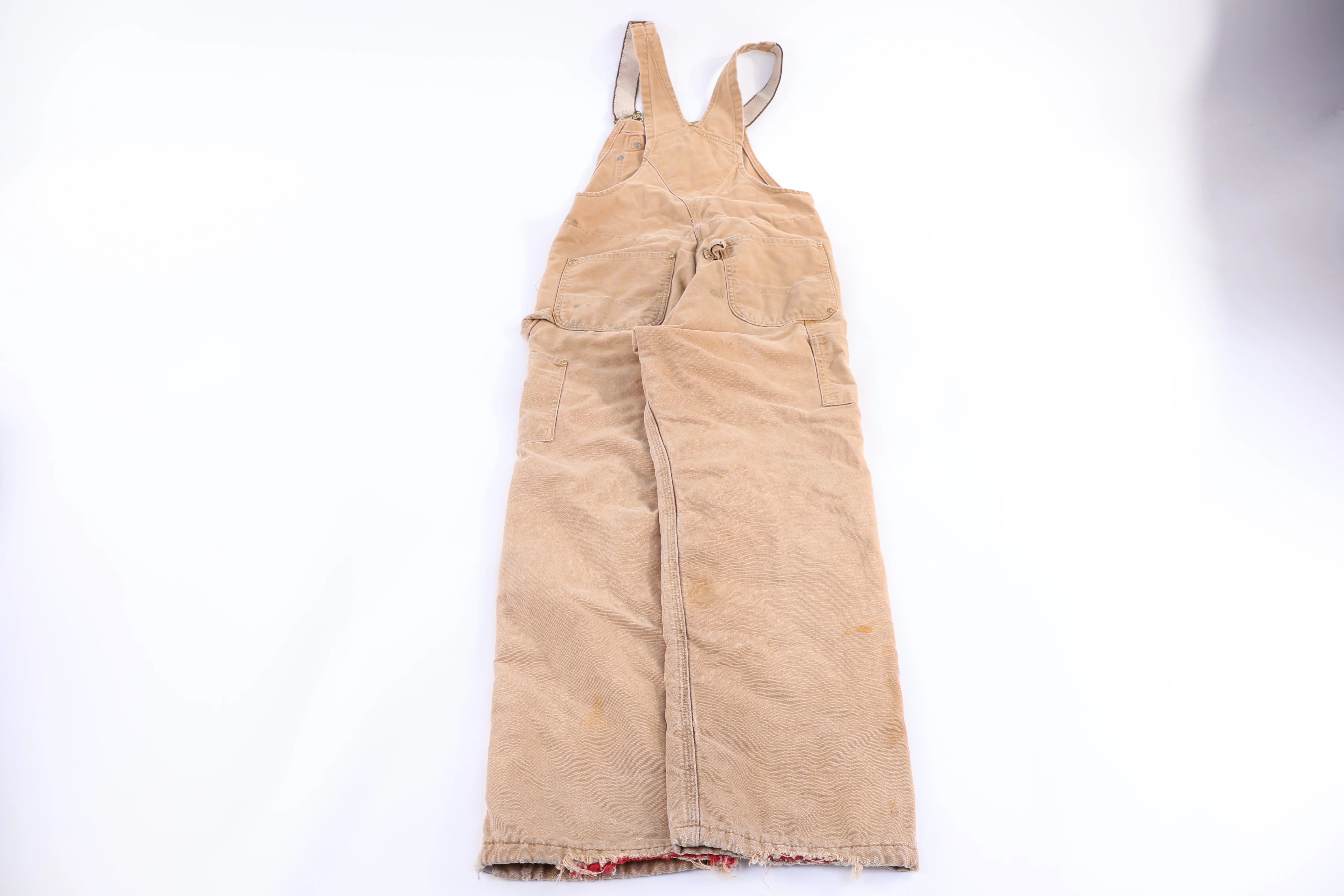 Carhartt Logo Patch Tan Overalls