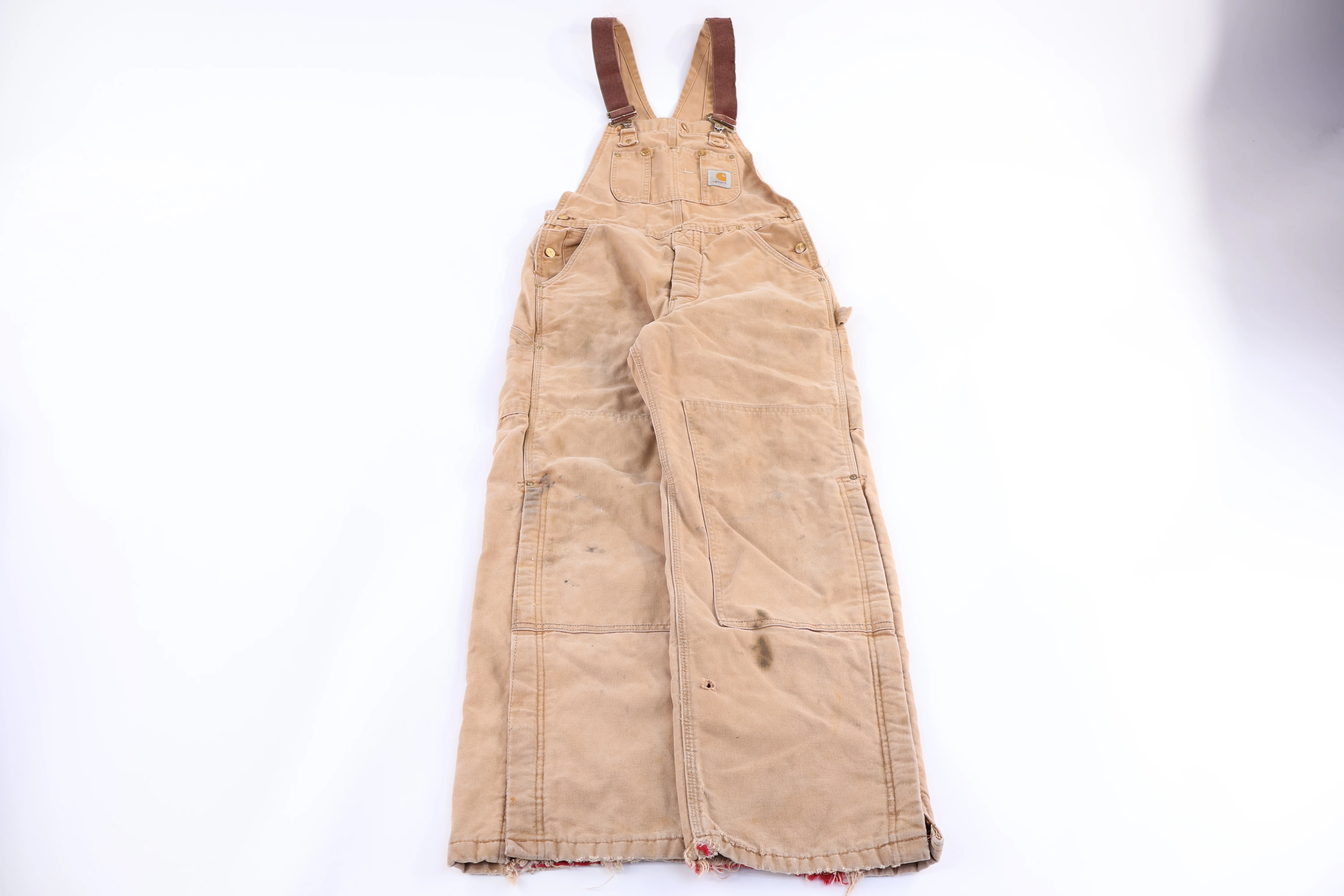 Carhartt Logo Patch Tan Overalls - Image 2