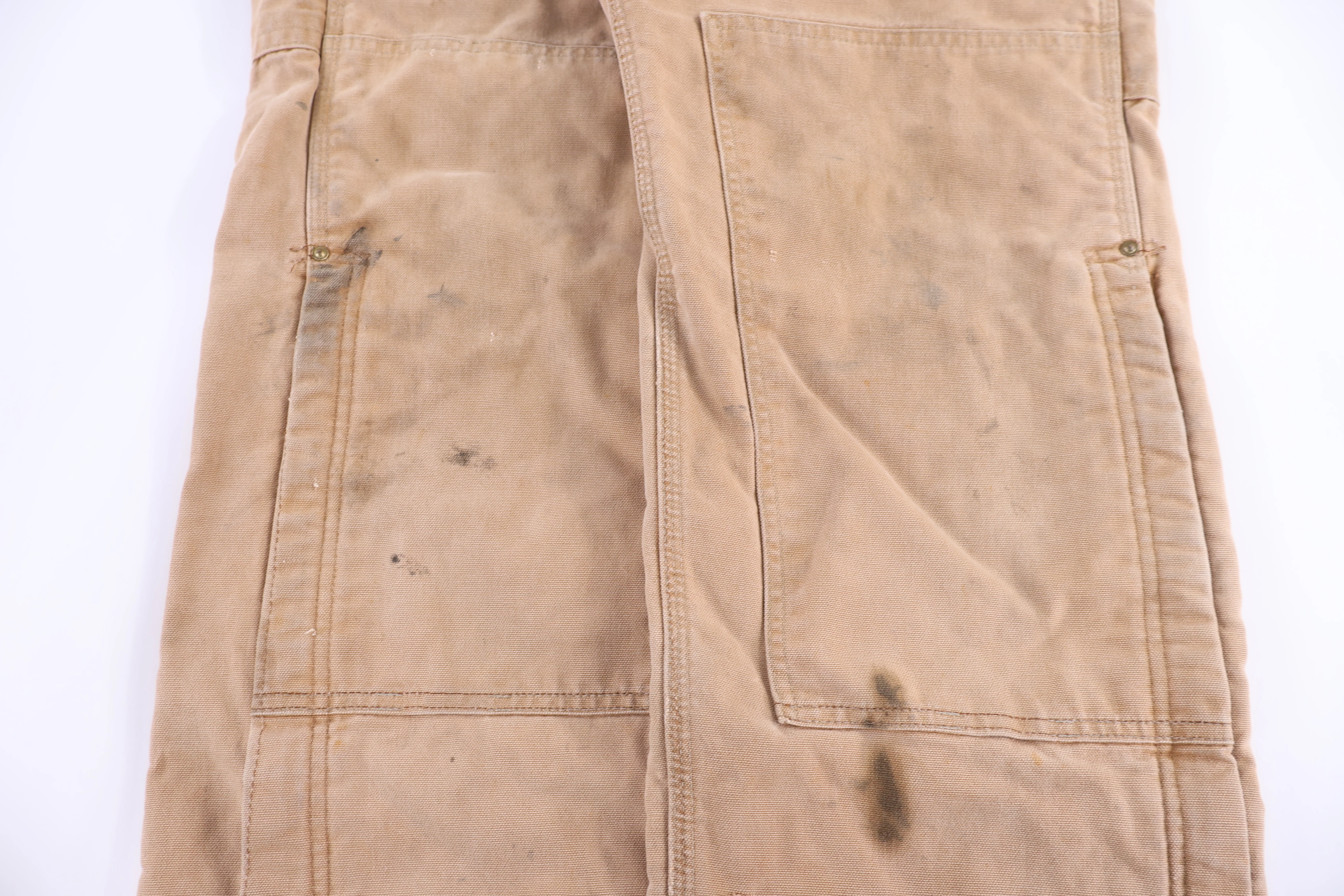 Carhartt Logo Patch Tan Overalls - Image 3