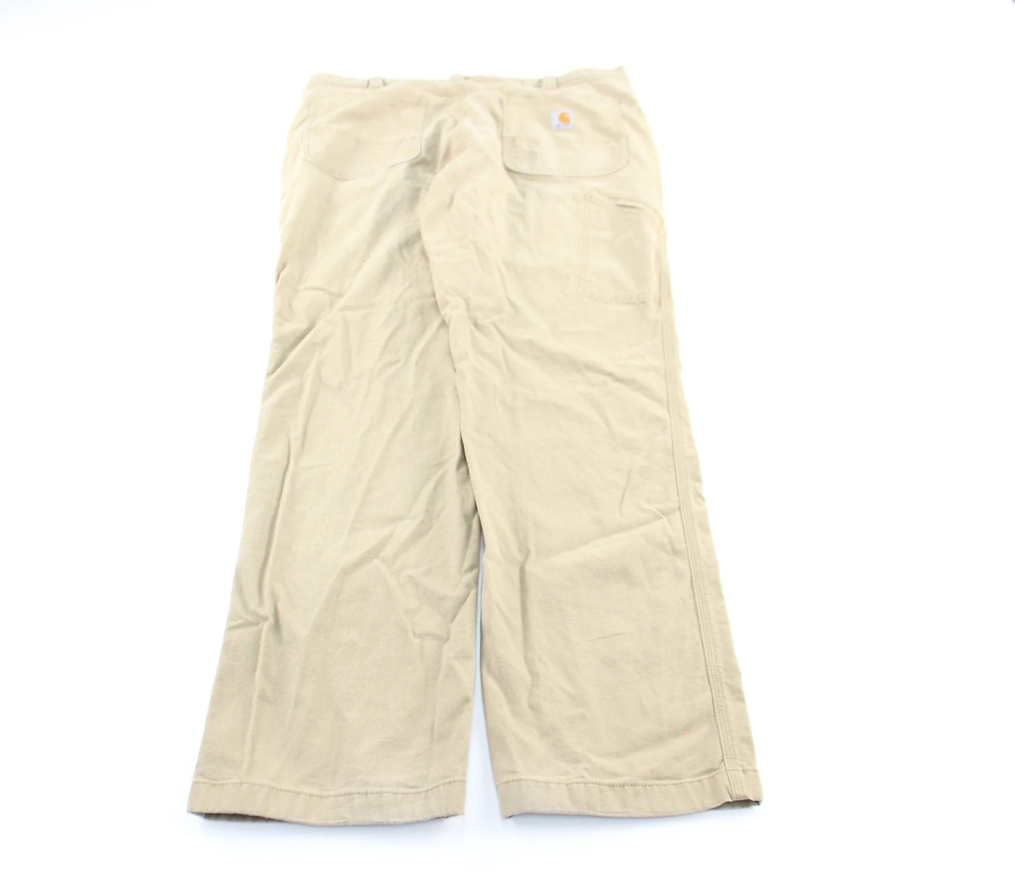 Carhartt Logo Patch Tan Pants - Image 2