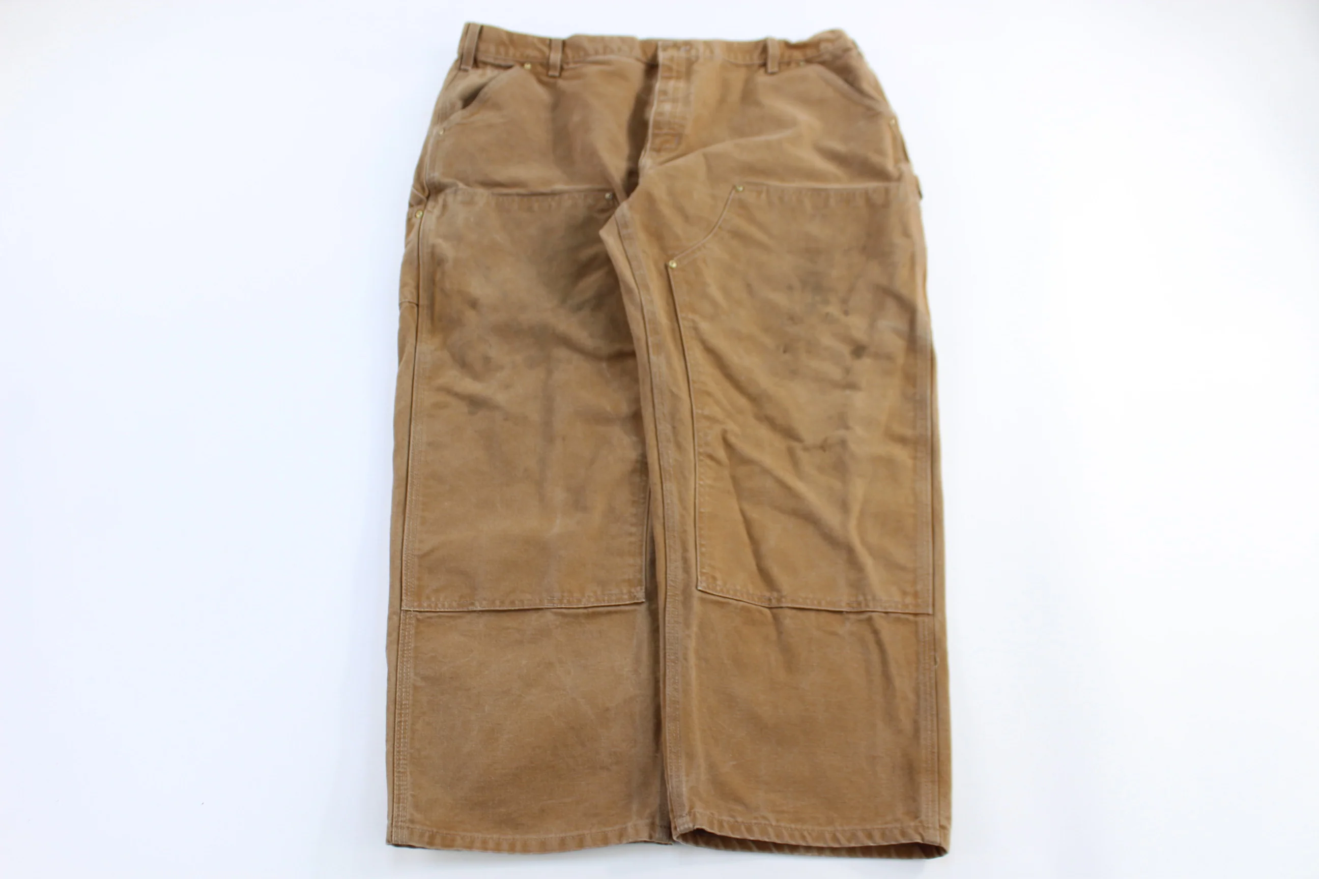 Carhartt Logo Patch Tan Double Knee Pants