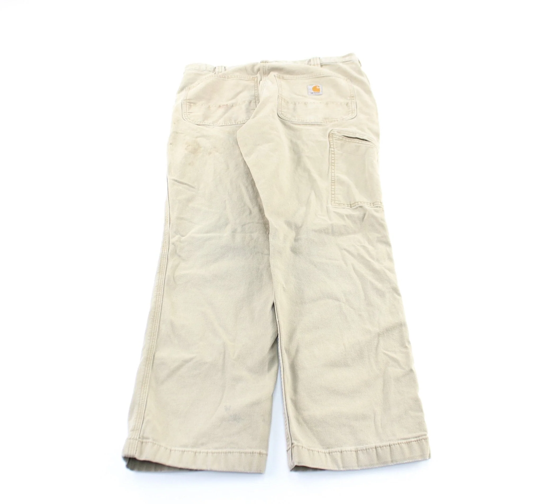 Carhartt Logo Patch Tan Pants - Image 2