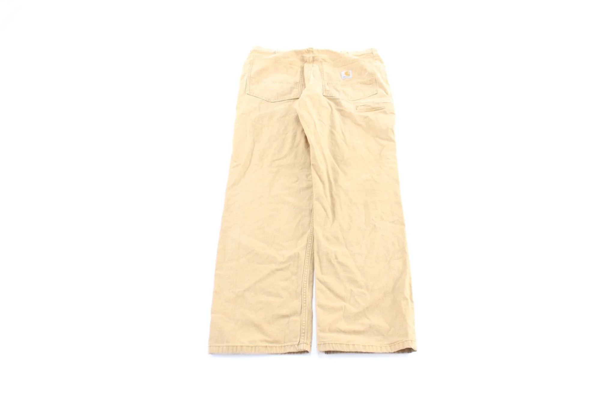 Carhartt Logo Patch Tan Pants - Image 2