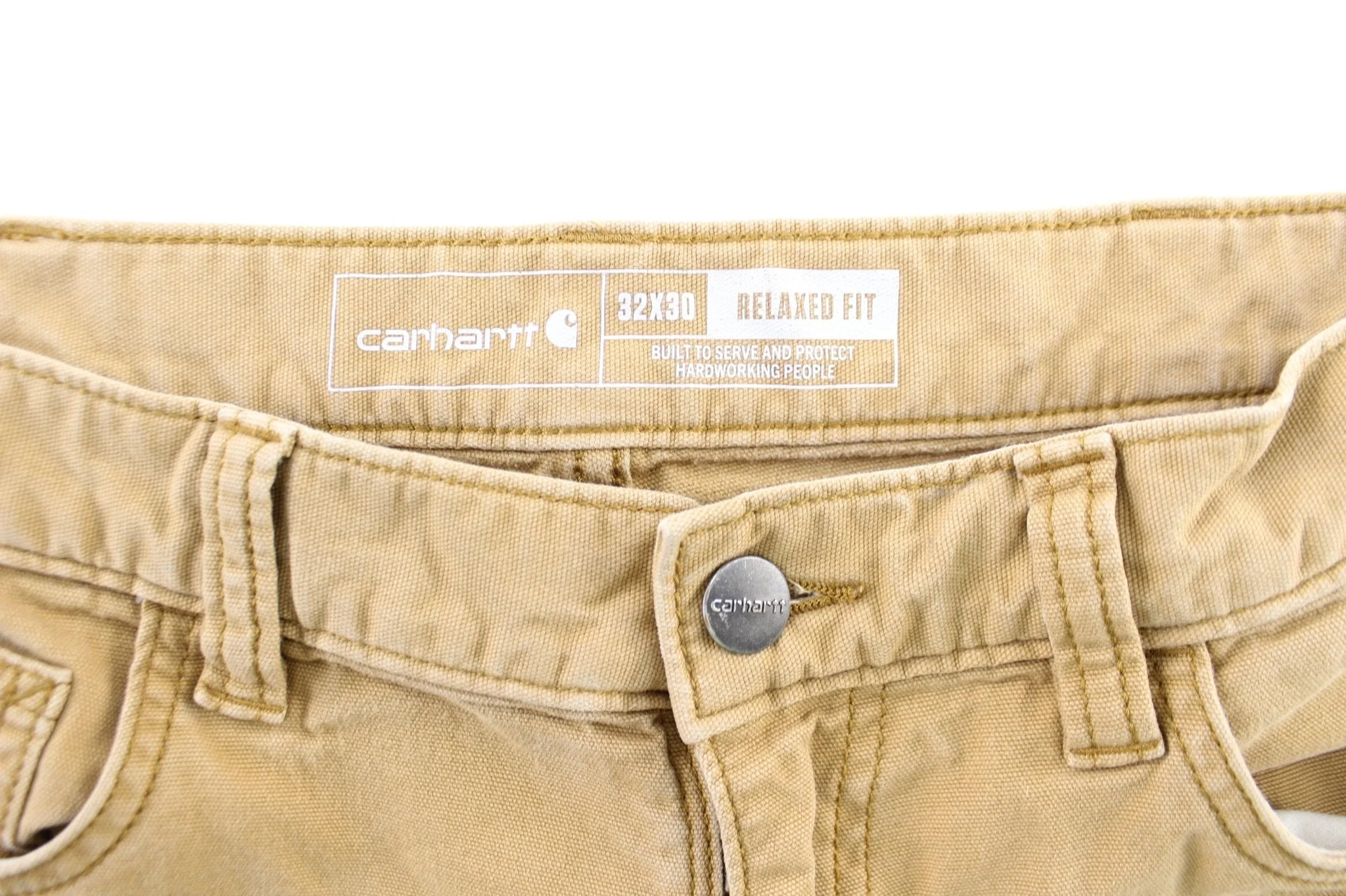 Carhartt Logo Patch Tan Pants - Image 3