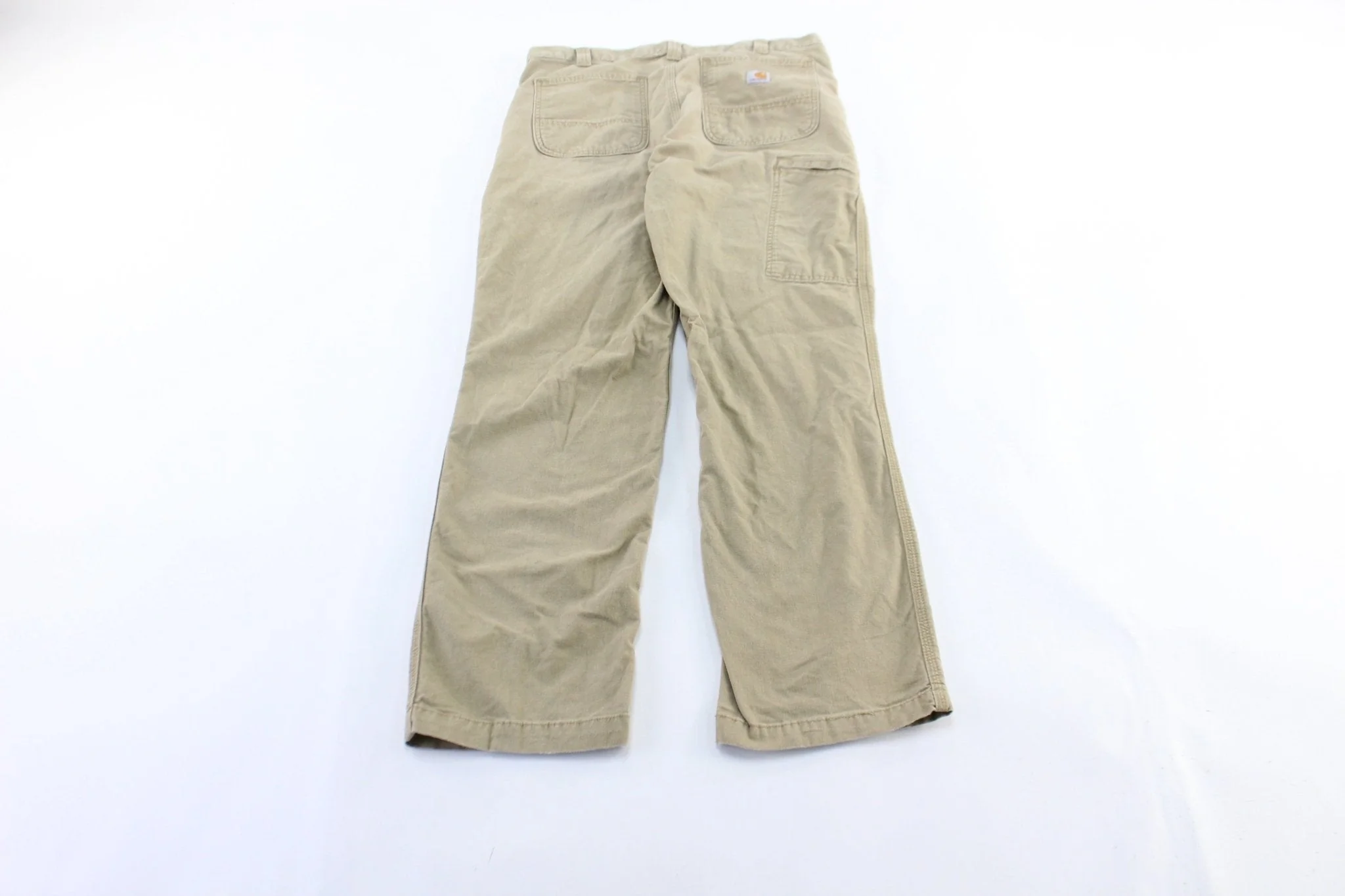 Carhartt Logo Patch Tan Pants - Image 2