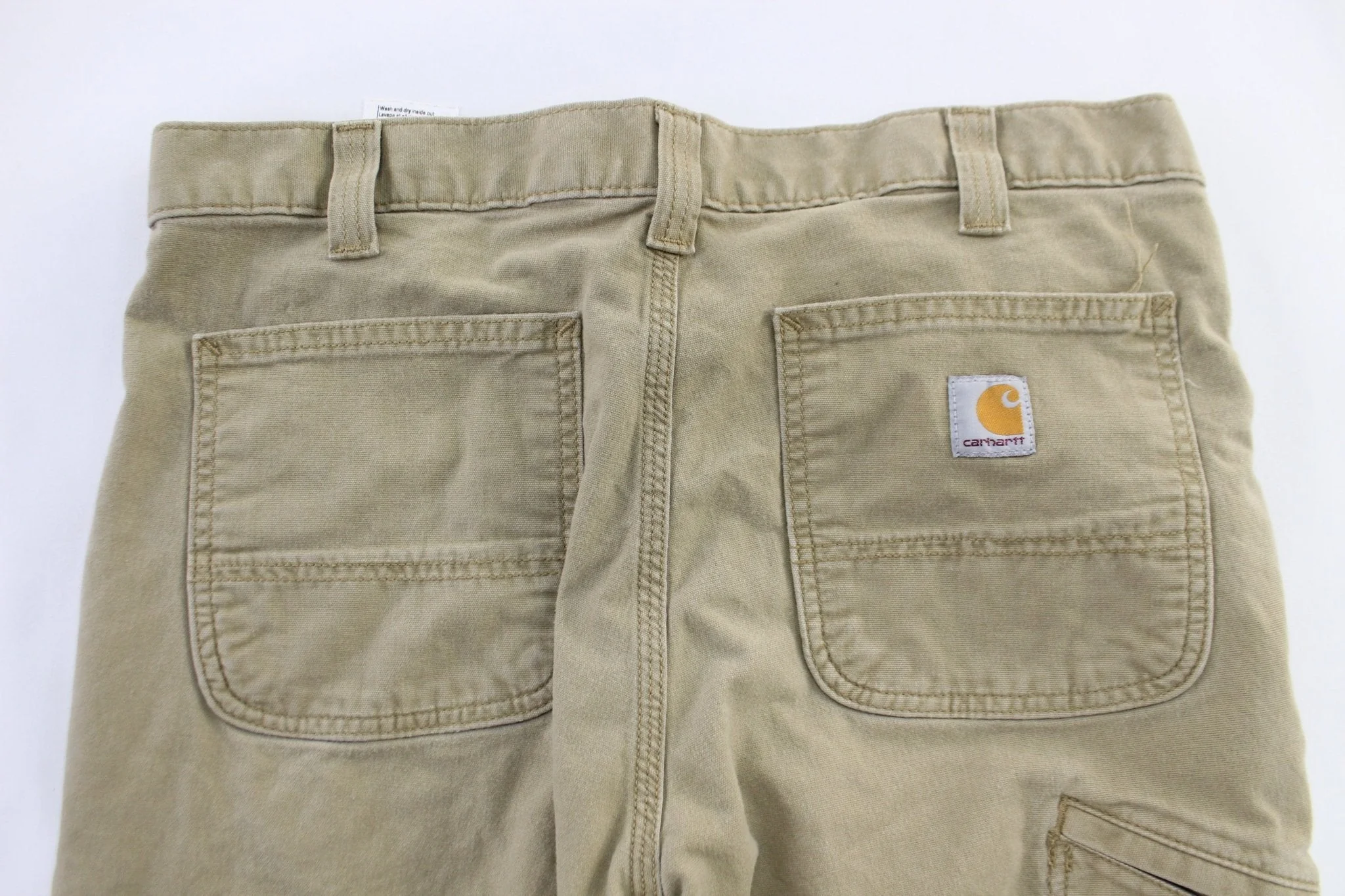Carhartt Logo Patch Tan Pants - Image 3
