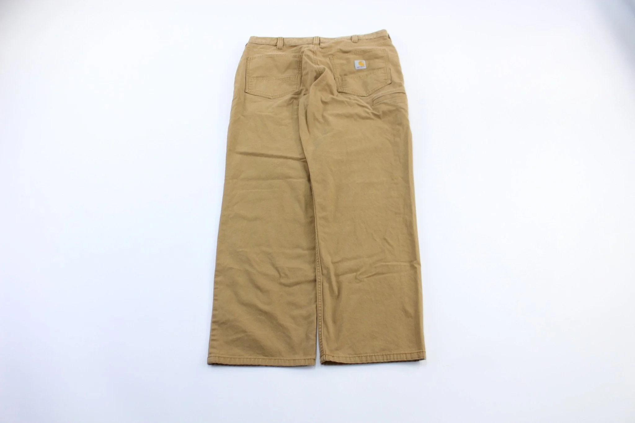Carhartt Logo Patch Tan Pants - Image 2