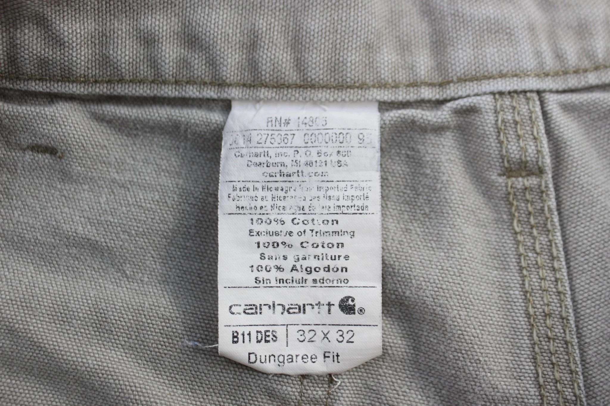 Carhartt Logo Patch Tan Pants - Image 4